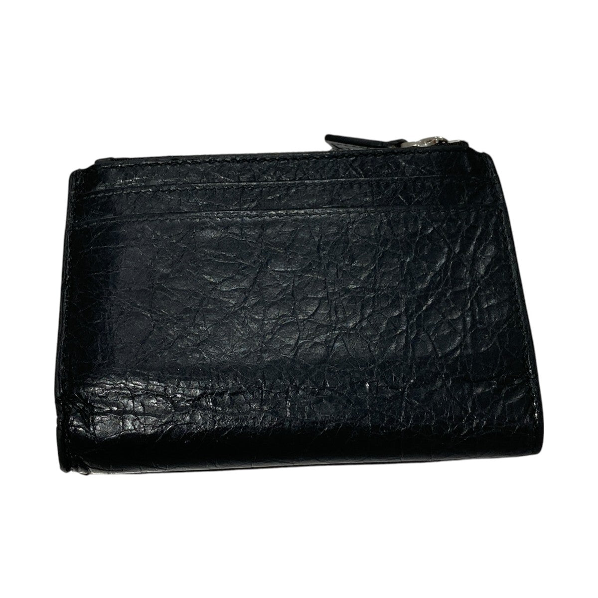 BALENCIAGA Black and sky blue cash square folded wallet2つ折り財布591315 古着・中古-2枚目のアイテム画像
