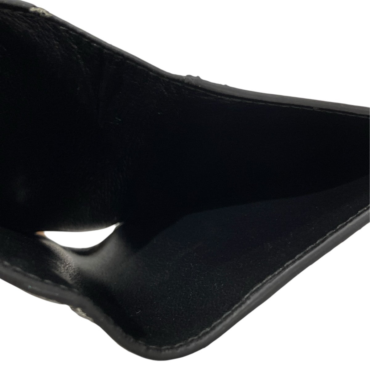 BALENCIAGA Black and sky blue cash square folded wallet2つ折り財布591315 古着・中古-4枚目のアイテム画像