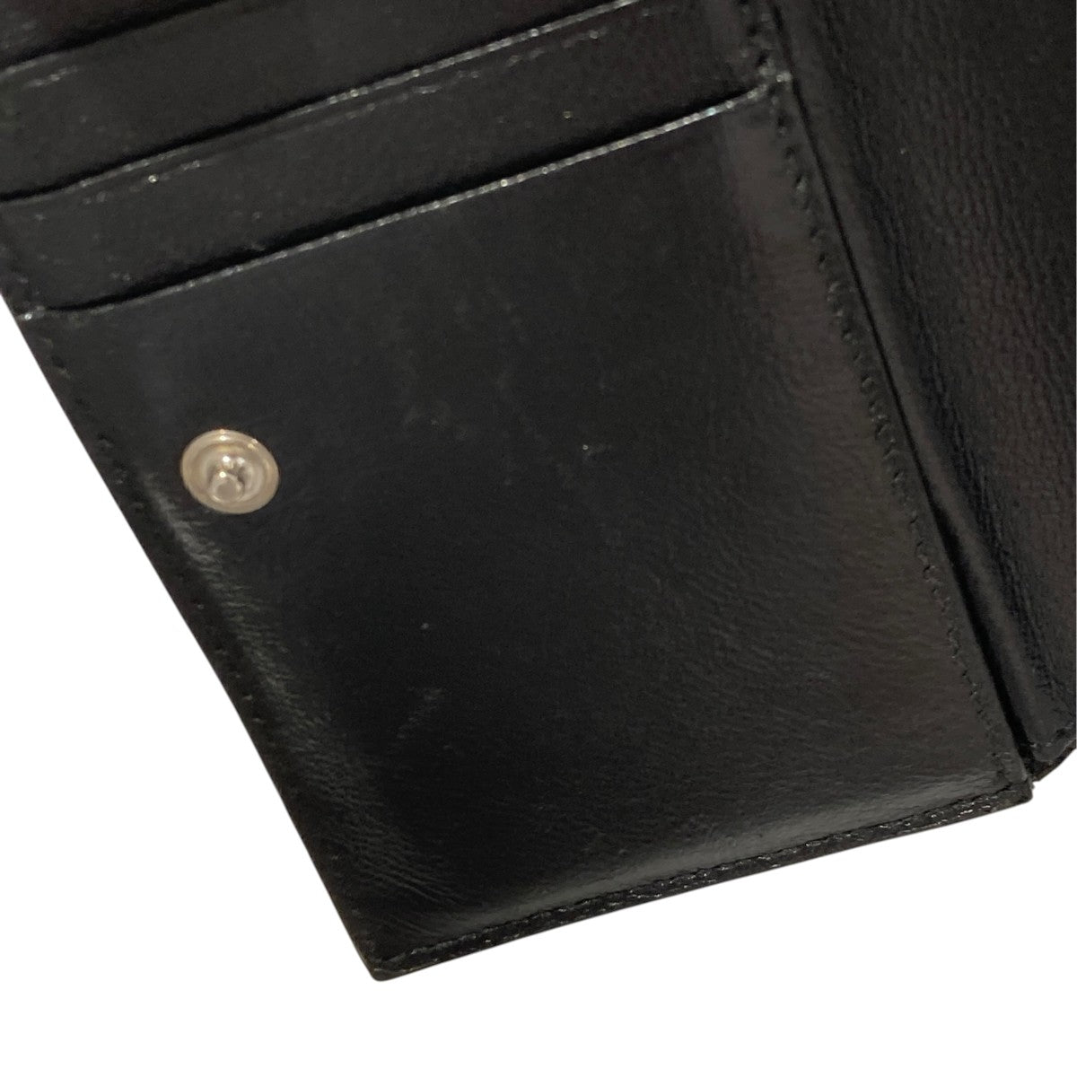 BALENCIAGA Black and sky blue cash square folded wallet2つ折り財布591315 古着・中古-6枚目のアイテム画像