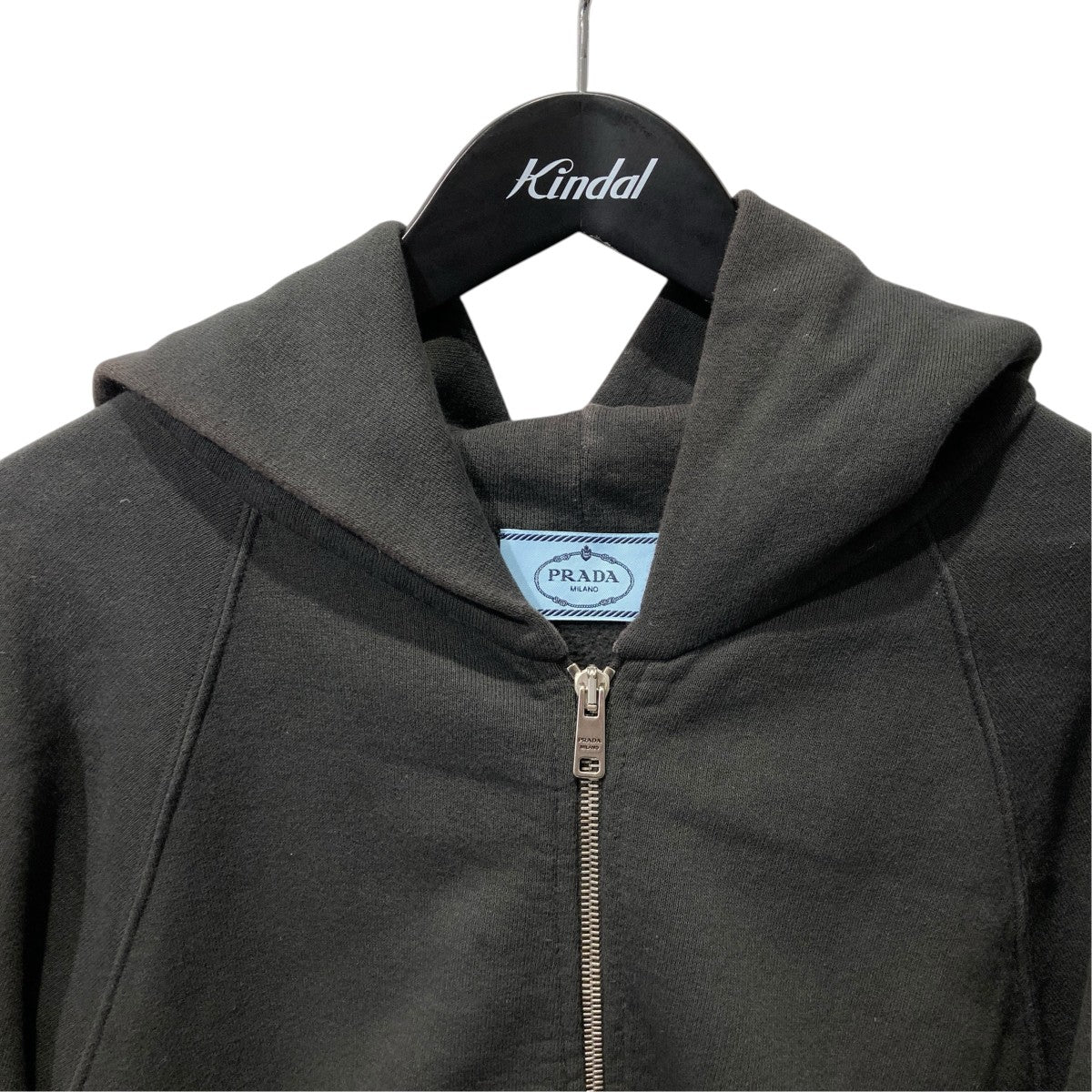PRADA トライアングルクロップドジップアップパーカー138639 古着・中古-3枚目のアイテム画像