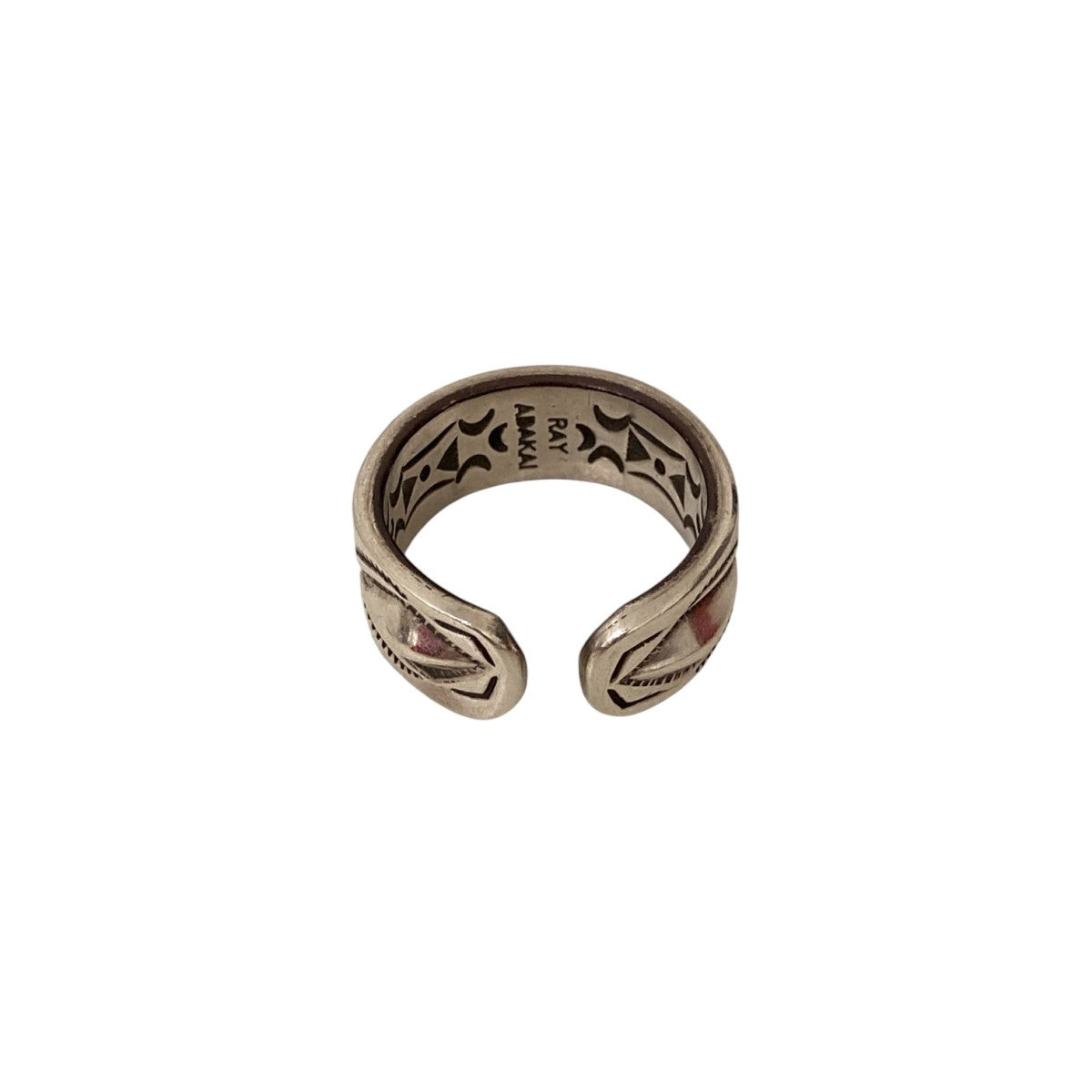 RAY ADAKAI DOUBLE STAMP RING OPEN ENDリング 古着・中古-2枚目のアイテム画像