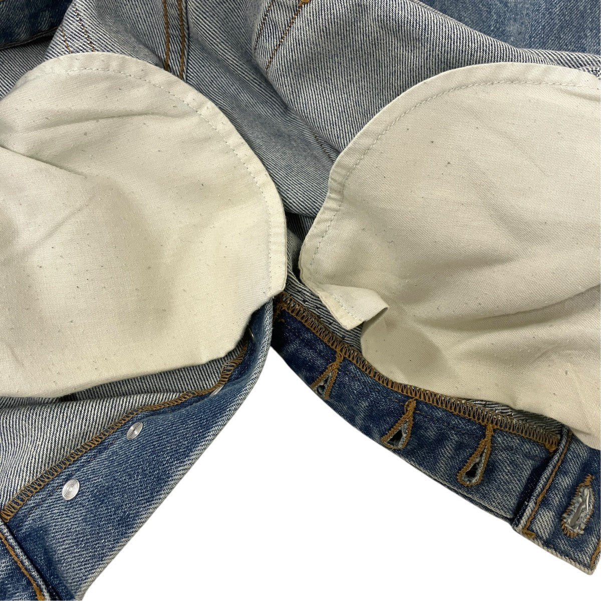 SATOSHI NAKAMOTO STUDS RUTTED DENIMデニムパンツ 古着・中古-6枚目のアイテム画像