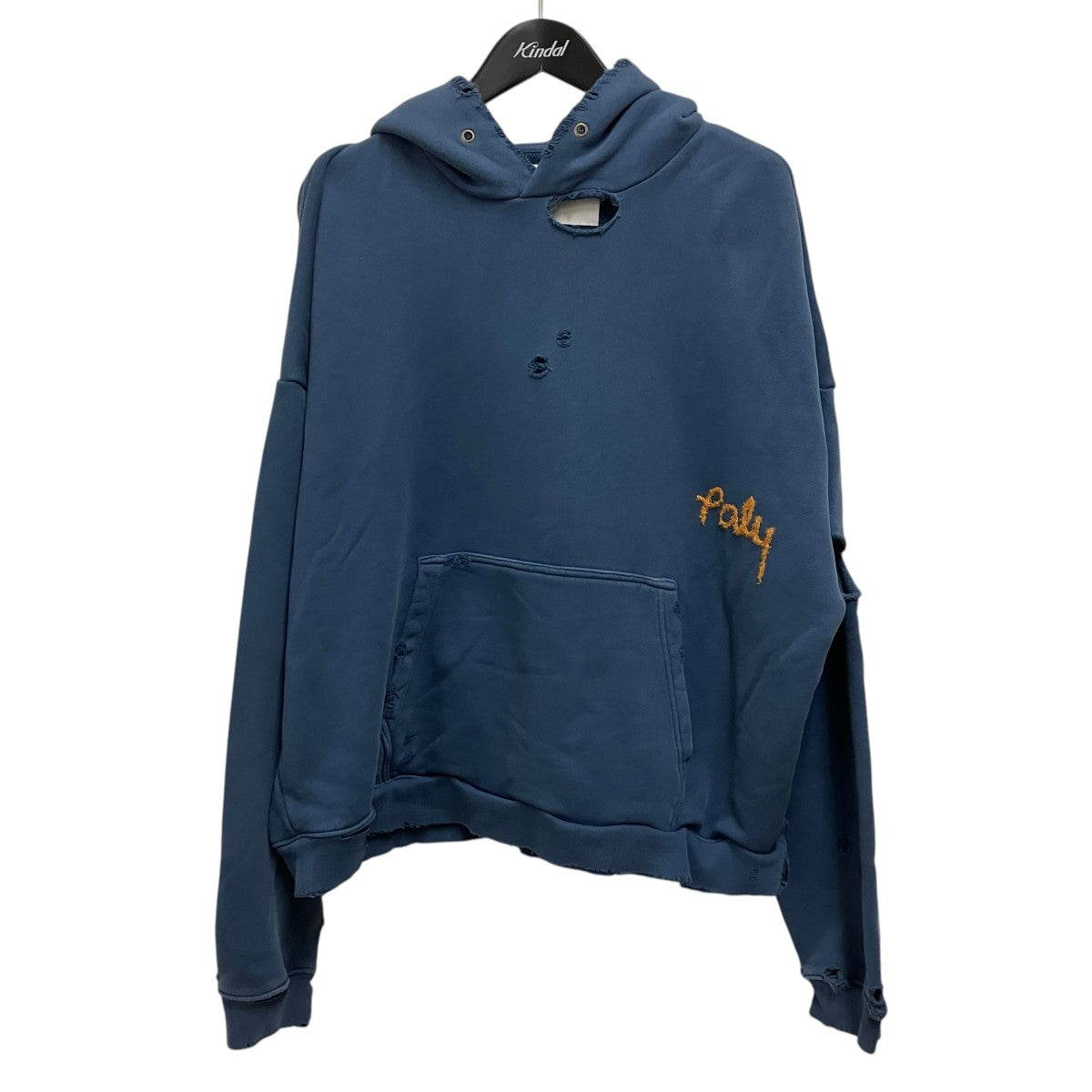 PALY HOLLYWOOD ダメージ加工 モールロゴパーカー 古着・中古-1枚目のアイテム画像