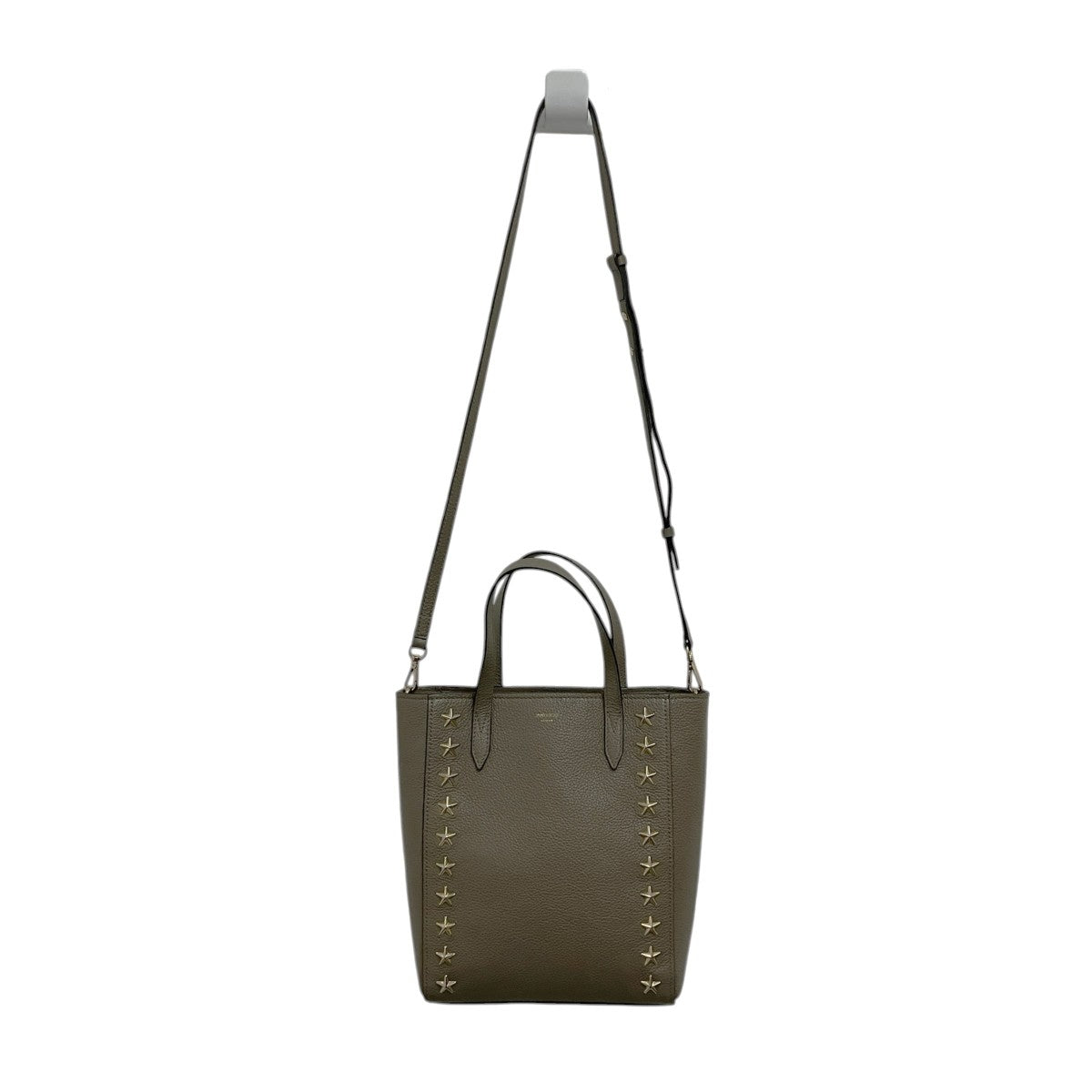 JIMMY CHOO BRIA TOTE N S スタッズ2WAYバッグ209BRIA TOTE N/S.OGLS 古着・中古-1枚目のアイテム画像