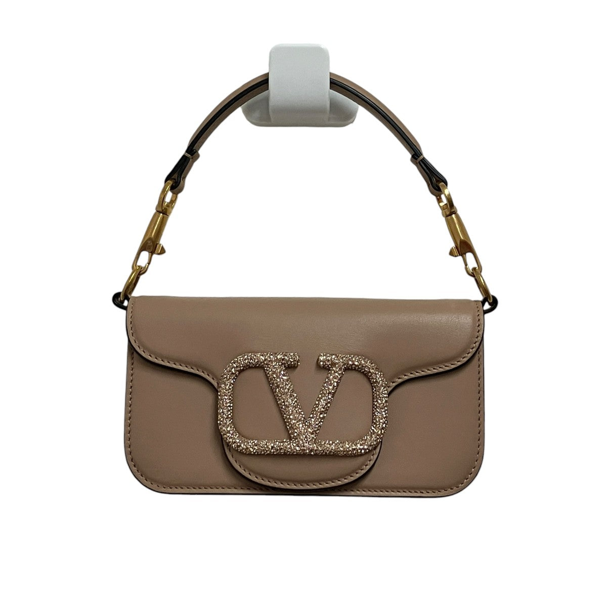 VALENTINO ロコ ジュエルロゴ スモールチェーンショルダーバッグWB0K53UTF 古着・中古-1枚目のアイテム画像