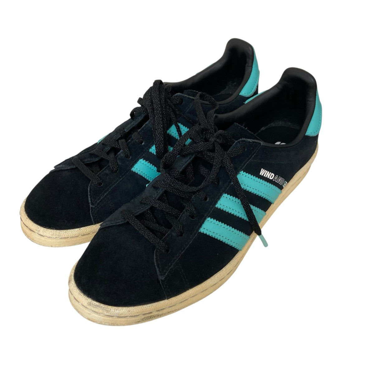 adidas×WIND AND SEA×atmos 22AWCampus 80 BlackローカットスニーカーGX3952 古着・中古-1枚目のアイテム画像