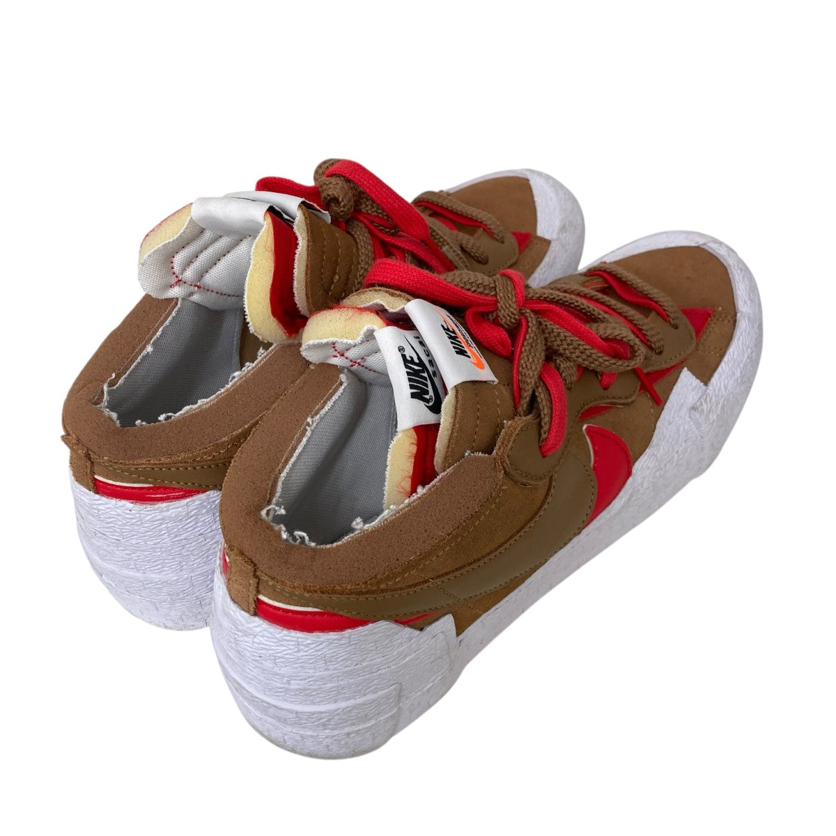 NIKE×sacai BLAZER LOW BRITISH TANローカットスニーカーDD1877-200 古着・中古-2枚目のアイテム画像