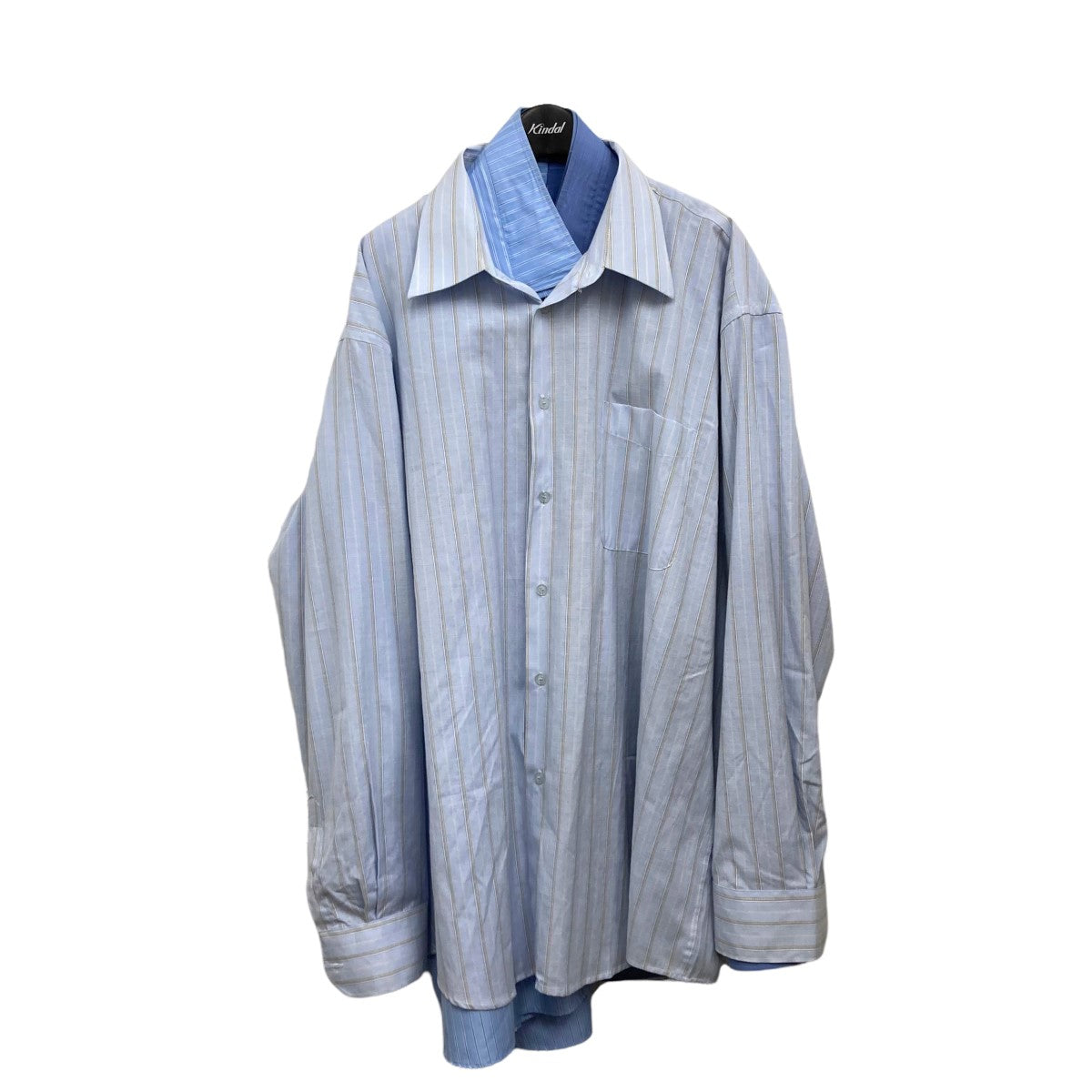 HED MAYNER 22aw pleated shirt ストライプシャツ素材