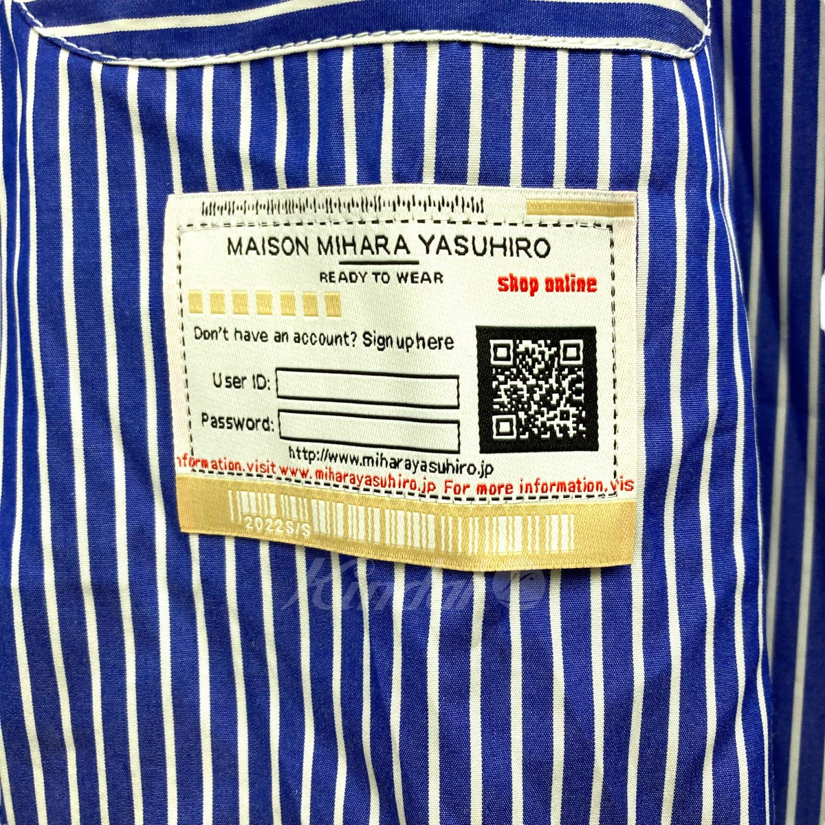 22SS 「Double Layerd Stripe Shirt」 ダブルレイヤードストライプシャツ