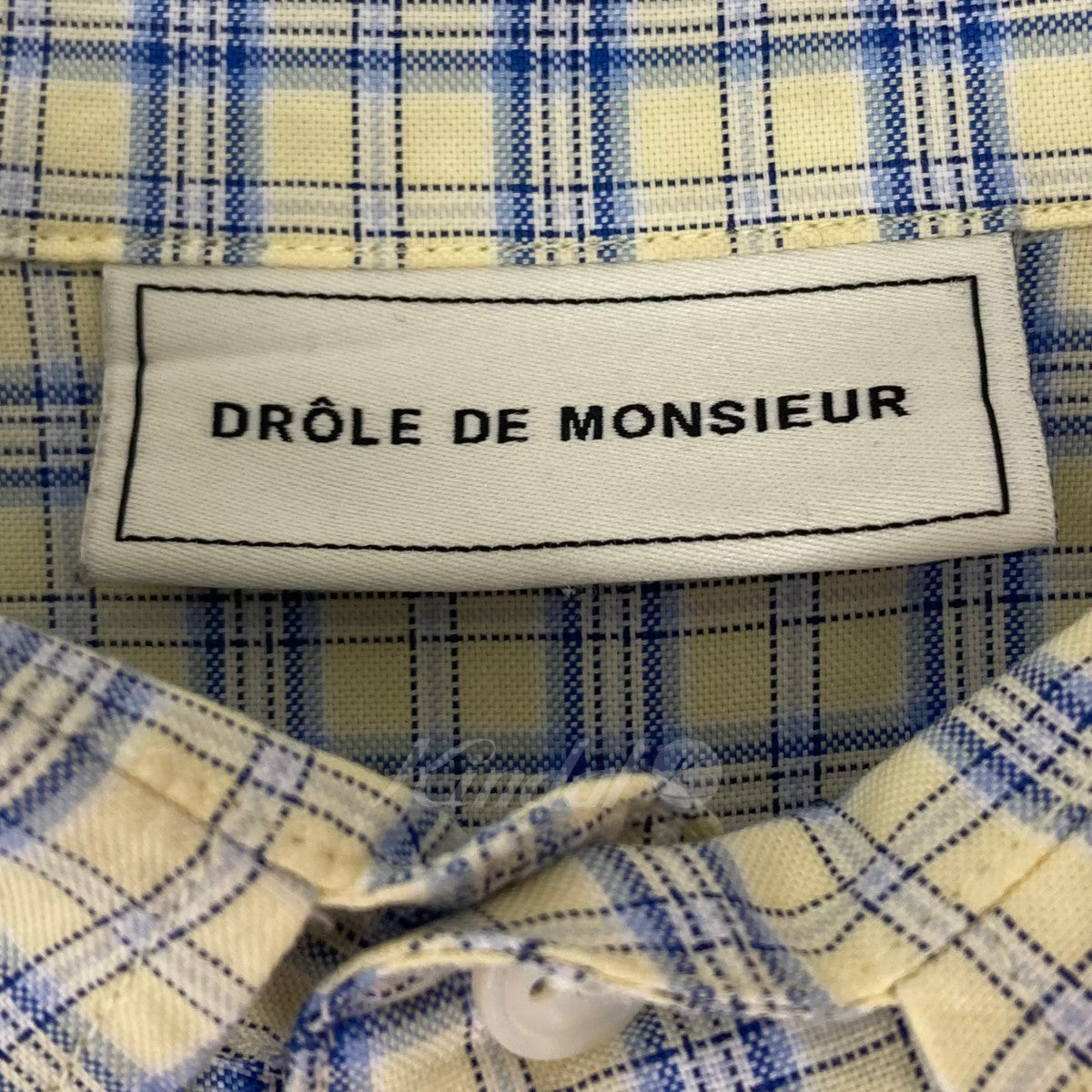 Drole De Monsieur(ドロール ド ムッシュ) 半袖チェックシャツ