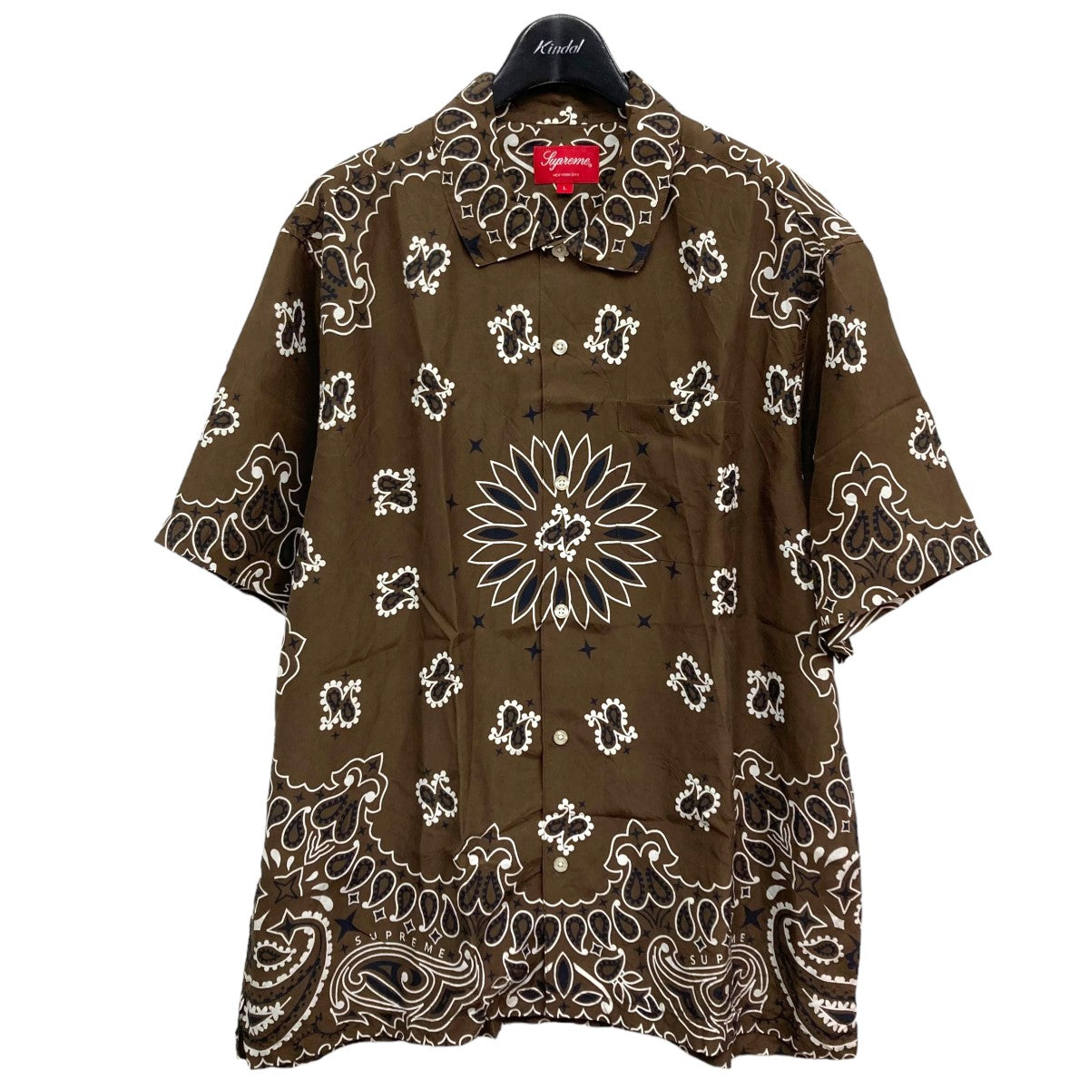 「Bandana Silk S／S Shirt」バンダナ柄シルク半袖シャツ