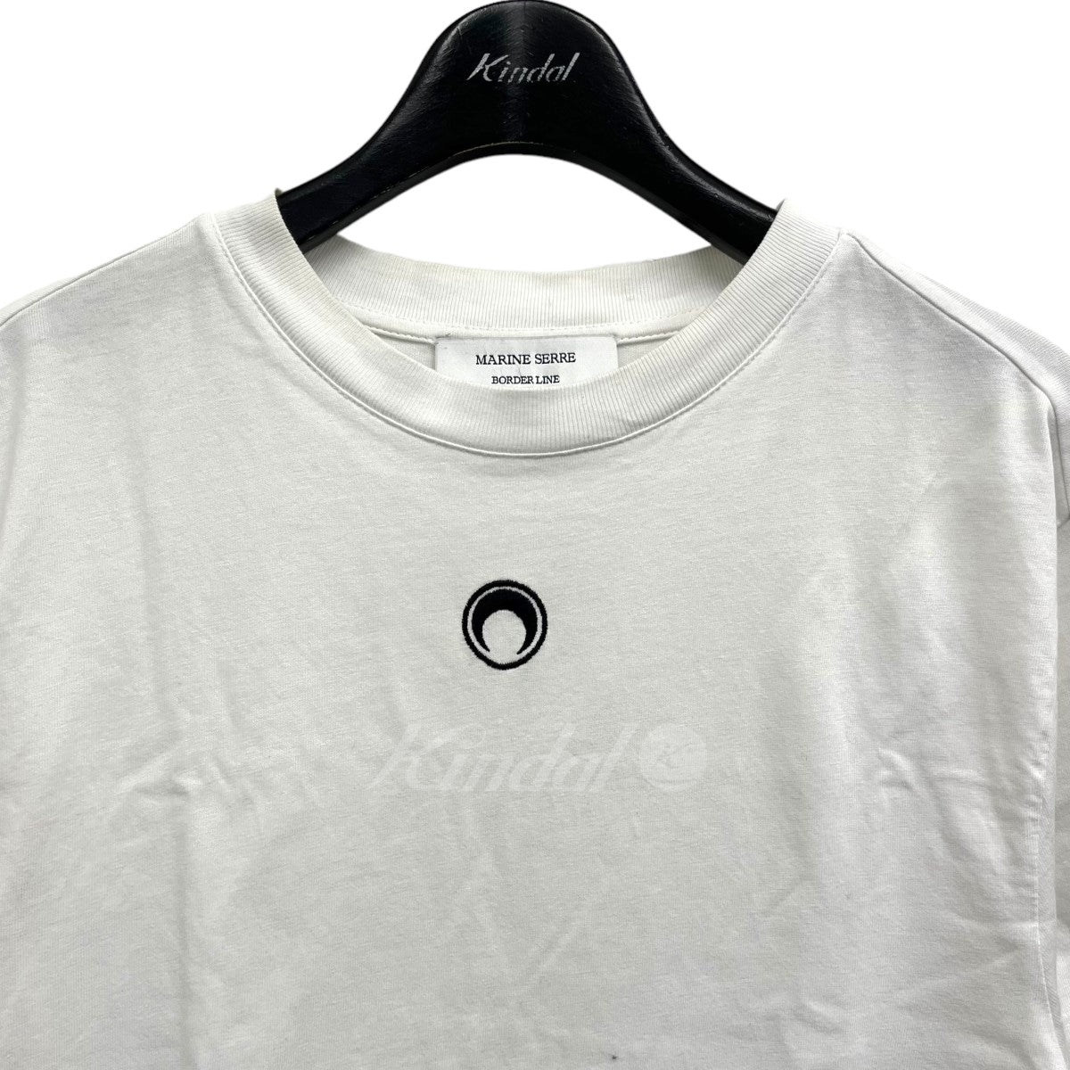 MARINE SERRE(マリーンセル) BORDER LINE Tシャツ ホワイト サイズ 12
