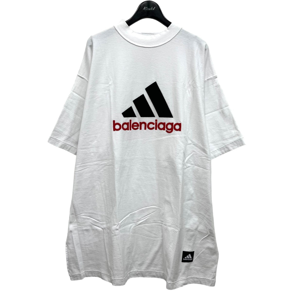 BALENCIAGA × adidas 2023SS ロゴオーバーサイズTシャツ ホワイト 
