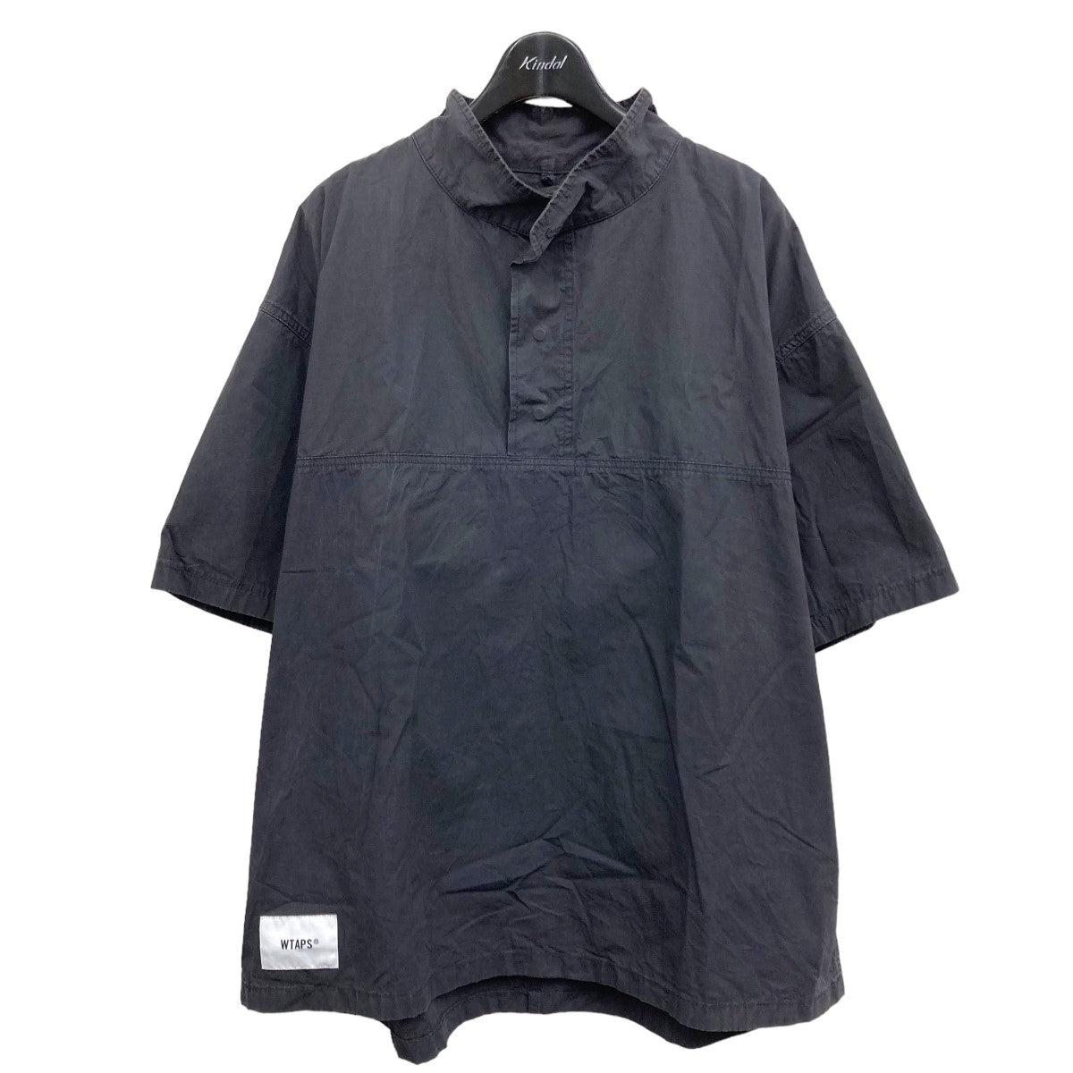 WTAPS(ダブルタップス) 2022SS 「CHIT ／ SS ／ COTTON． WEATHER」 ロゴ半袖シャツ 221WVDT-SHM08  グレー サイズ 13｜【公式】カインドオルオンライン ブランド古着・中古通販【kindal】