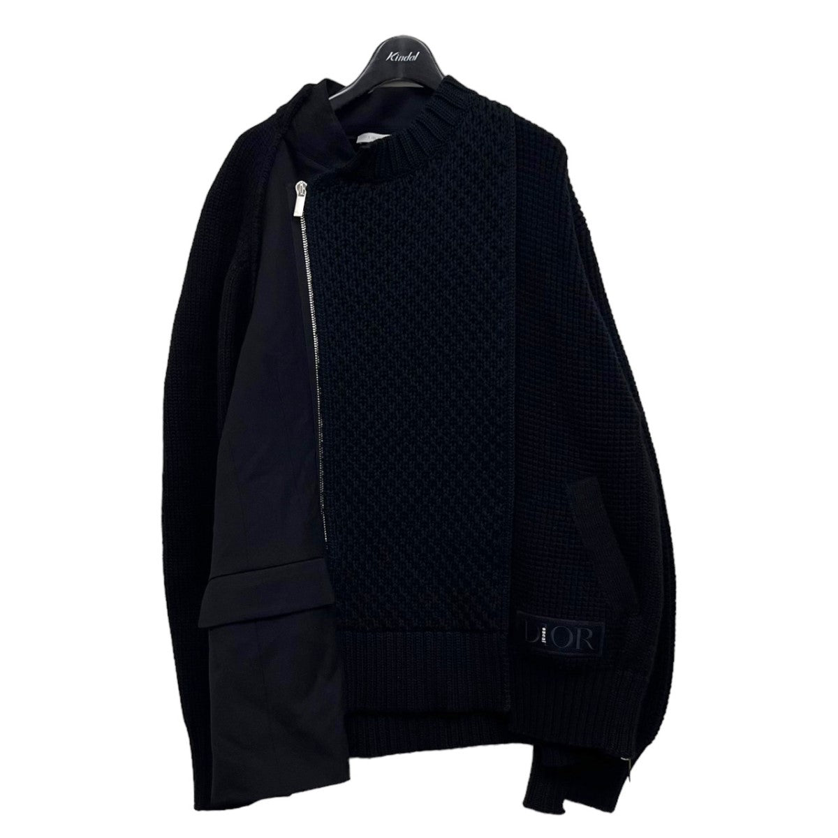 Dior × sacai ジップニットジャケット 21TM439AT543 ブラック サイズ 