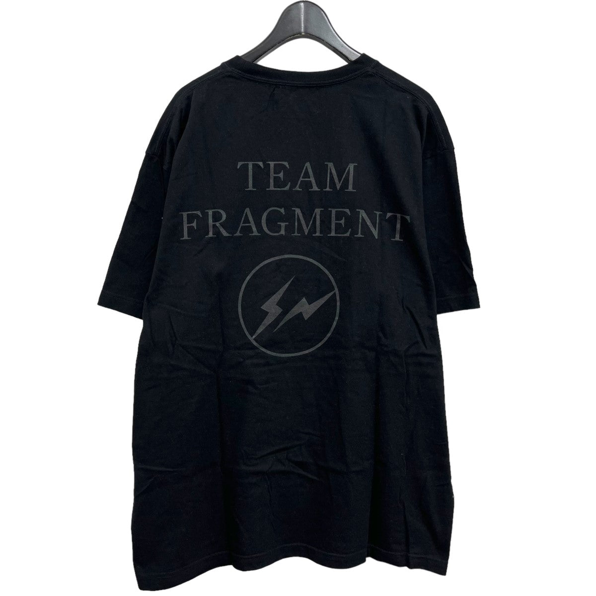 直売価格TEAM FRAGMENT S/S Tee BLACK×BLACK XL トップス
