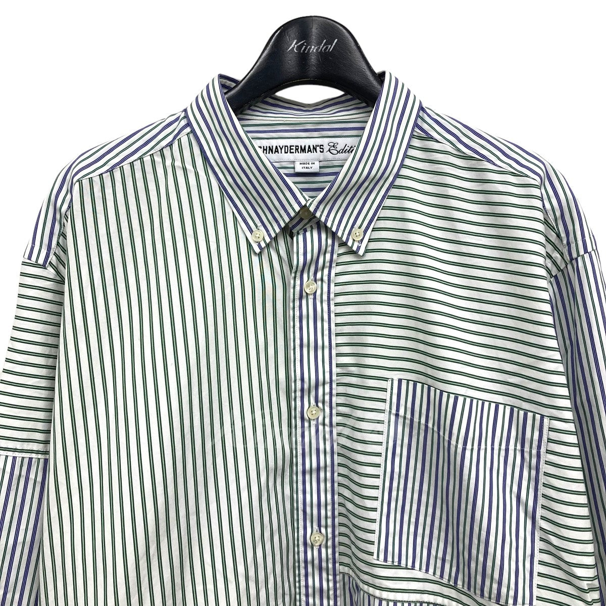Edition×SCHNAYDERMAN'S 「Patchwork Stripe」ストライプシャツ 
