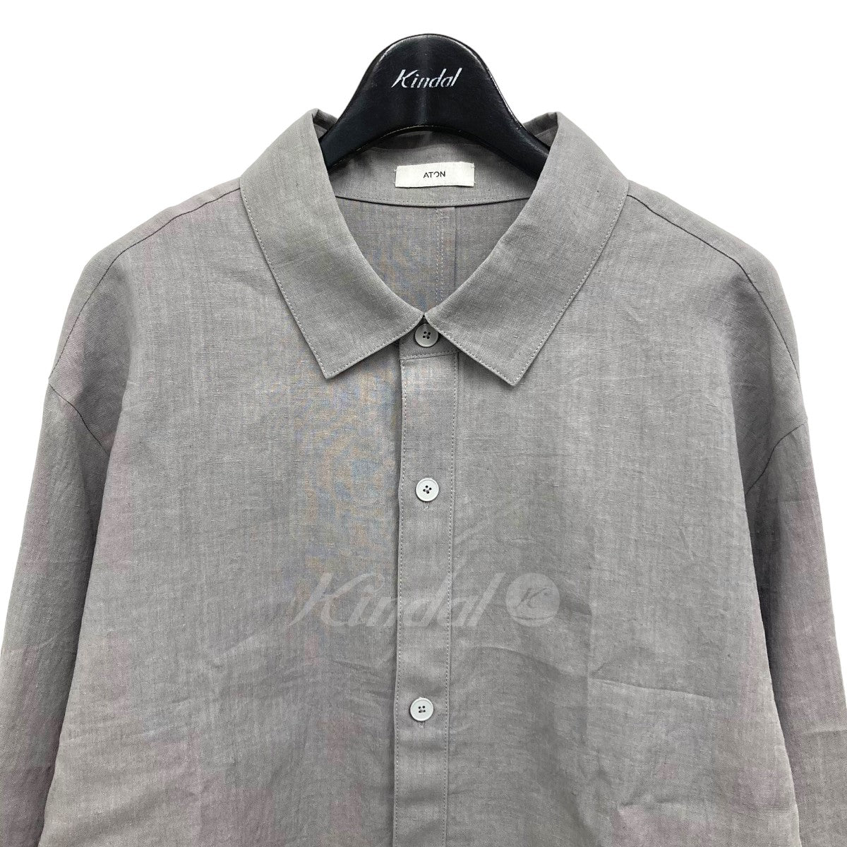 ATON(エイトン) 「KYOTO TSURIZOME LINEN SHIRT JACKET」 リネンシャツジャケット