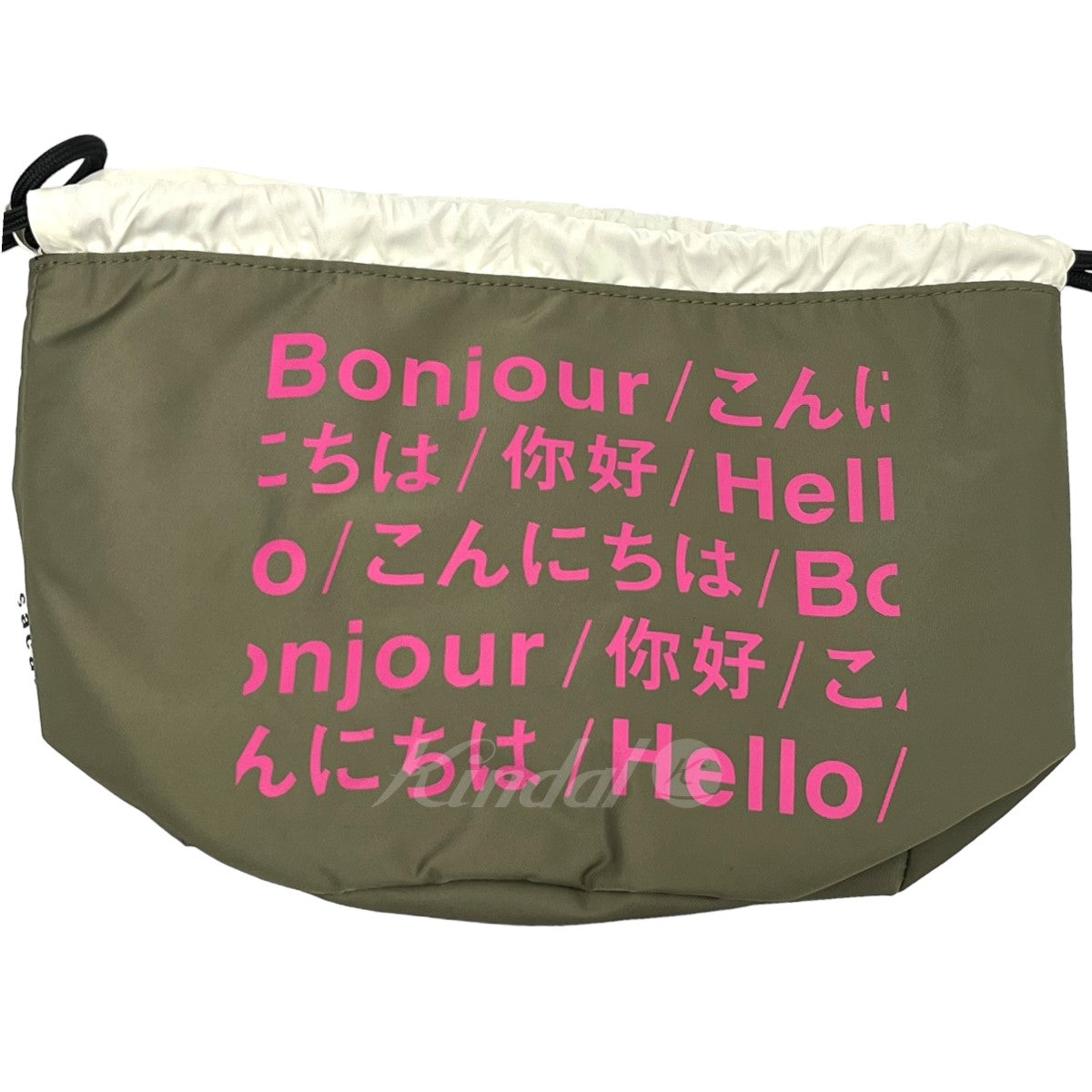 sacai(サカイ) Hello sacai限定 リバーシブル巾着ショルダーバッグ