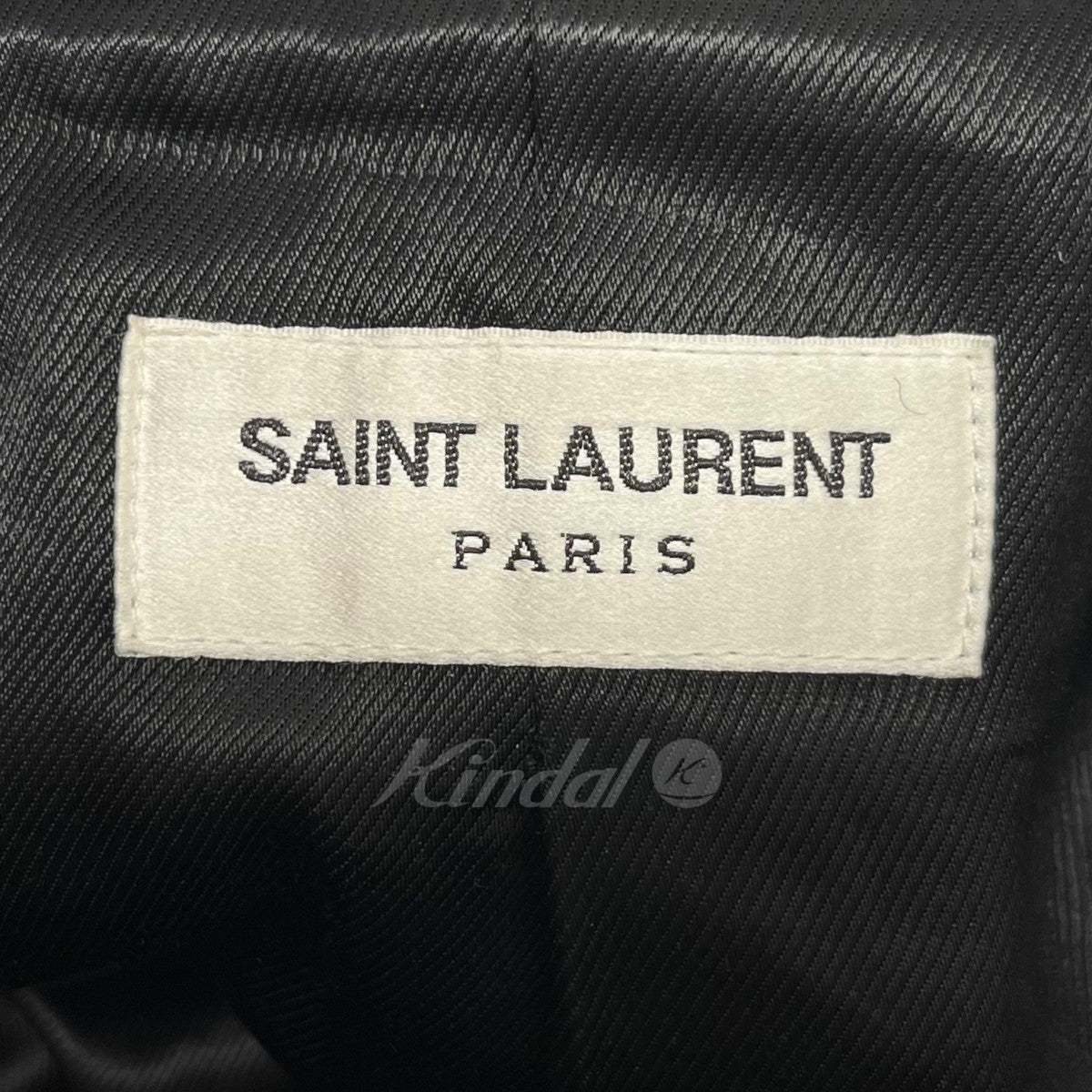 SAINT LAURENT PARIS(サンローランパリ) 2020AW ダブルウールPコート 627374 Y1B73 ブラック サイズ 46｜【公式】カインドオルオンライン  ブランド古着・中古通販【kindal】