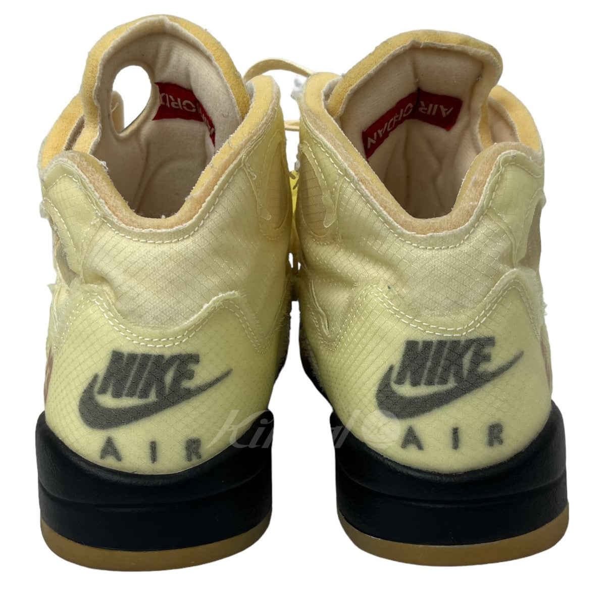 NIKE×OFF-WHITE(ナイキ オフホワイト×OFF-WHITE) 「Nike Air Jordan 5 Sail」 ハイカットスニーカー