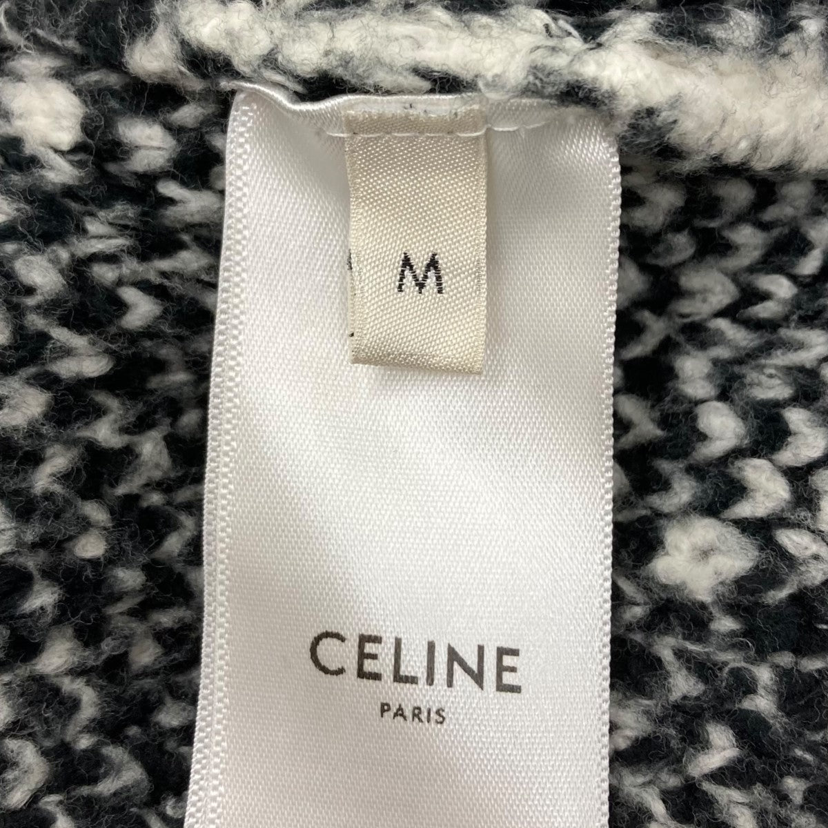 CELINE(セリーヌ) Boxy Surfer Sweater サーフスタイルボクシーセーター 2AF46974T ブラック×ホワイト サイズ  M｜【公式】カインドオルオンライン ブランド古着・中古通販【kindal】