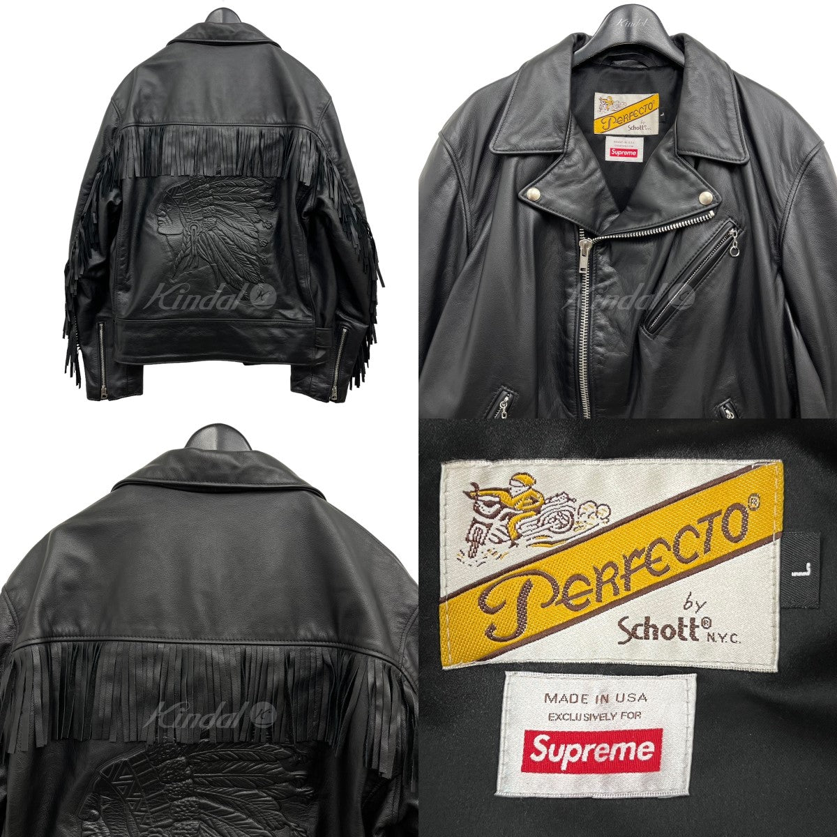 Schott×SUPREME(Schott×シュプリーム ショット) 「Chief Tassel Perfect Jacket」 レザージャケット