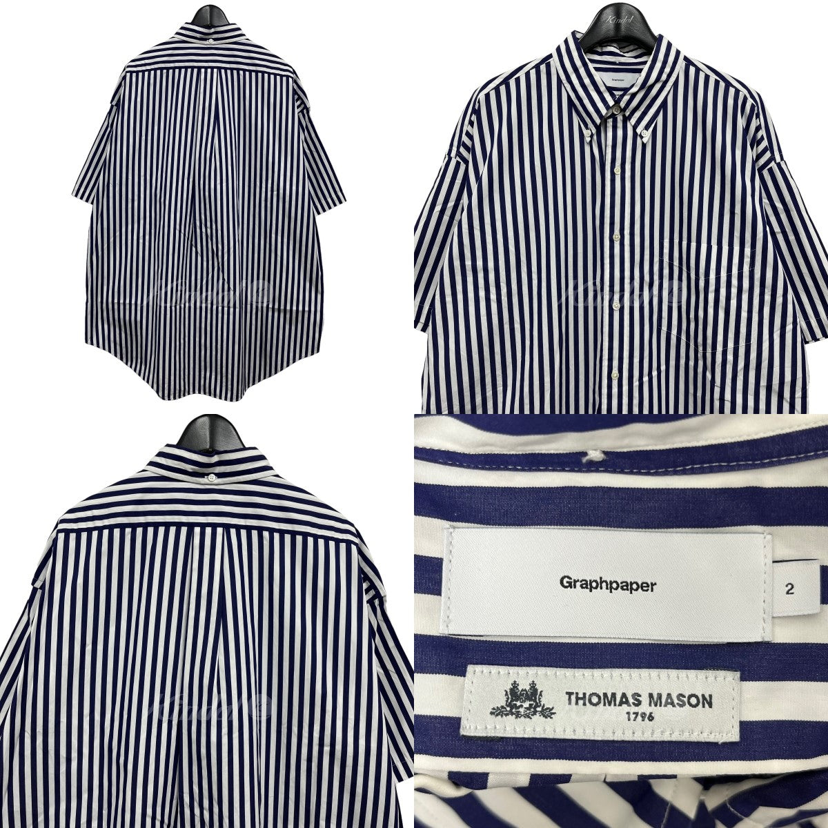 Graphpaper(グラフペーパー) 「THOMAS MASON S／S B．D BOX SHIRT ...