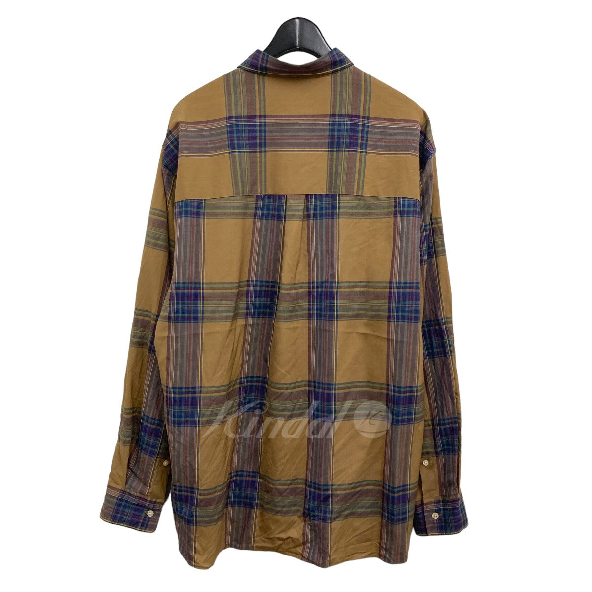 AURALEE(オーラリー) 2018AW「SUPER LIGHT WOOL CHECK SHIRTS」チェックシャツ A9AS01LC ブラウン  サイズ 4｜【公式】カインドオルオンライン ブランド古着・中古通販【kindal】