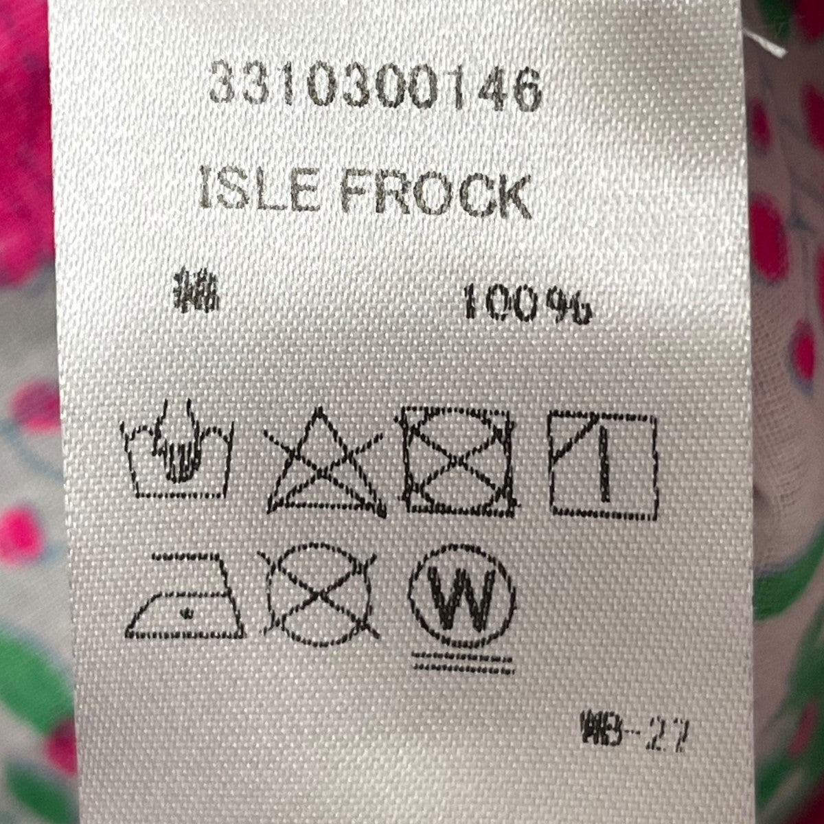 SZ Blockprints(エスゼットブロックプリント) ISLE FROCK総柄ワンピース ピンク×グリーン サイズ S｜【公式】カインドオルオンライン  ブランド古着・中古通販【kindal】