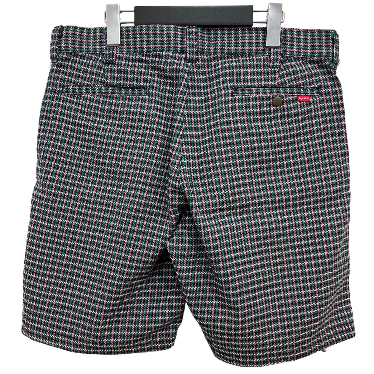 Supreme(シュプリーム) work short purple plaidショートパンツ ピンク 