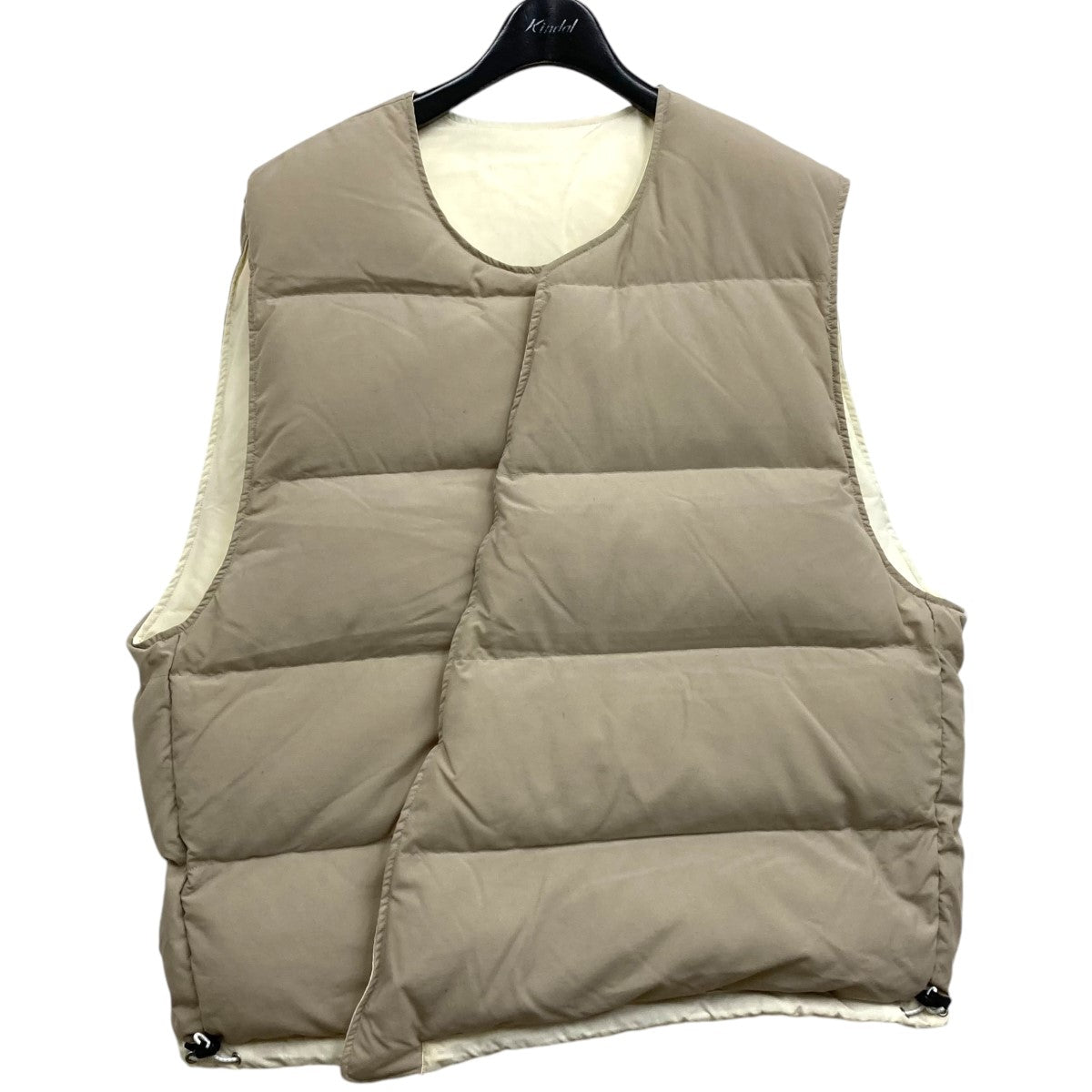 Jieda(ジエダ) 23AW PUFFER VEST リバーシブル中綿ダウンベスト jie-23W-JK02 ホワイト×ブラウン サイズ  2｜【公式】カインドオルオンライン ブランド古着・中古通販【kindal】