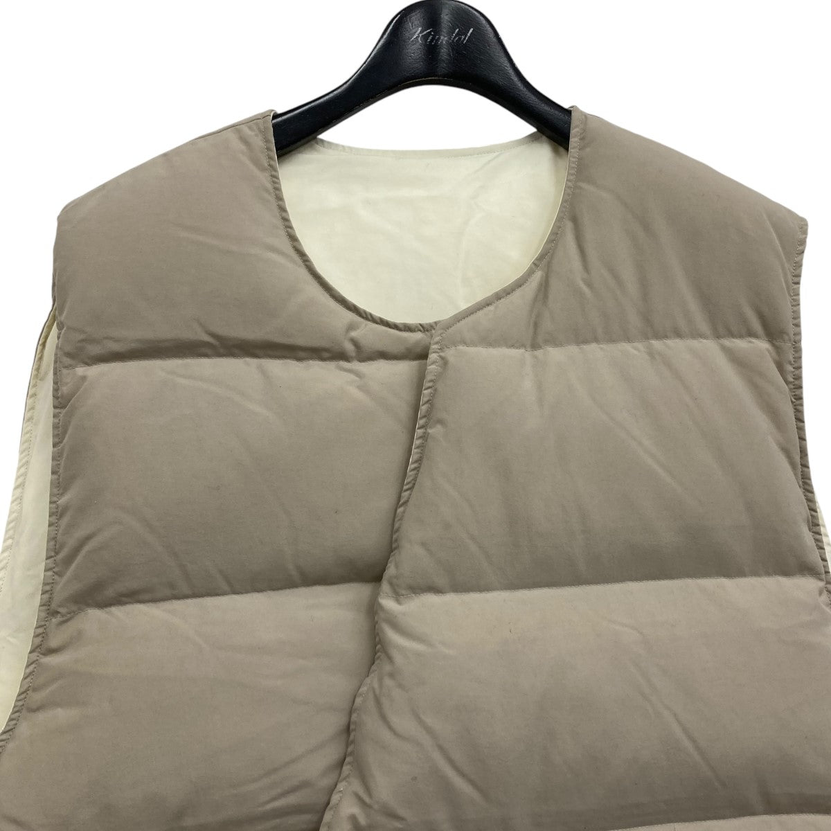 Jieda(ジエダ) 23AW PUFFER VEST リバーシブル中綿ダウンベスト jie-23W-JK02 ホワイト×ブラウン サイズ  2｜【公式】カインドオルオンライン ブランド古着・中古通販【kindal】