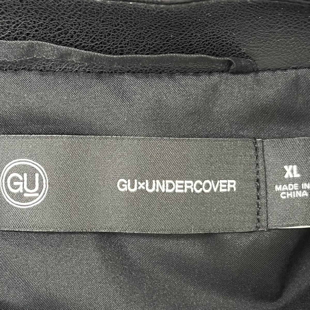 GU×UNDERCOVER フェクレザーダブルライダースジャケット 311