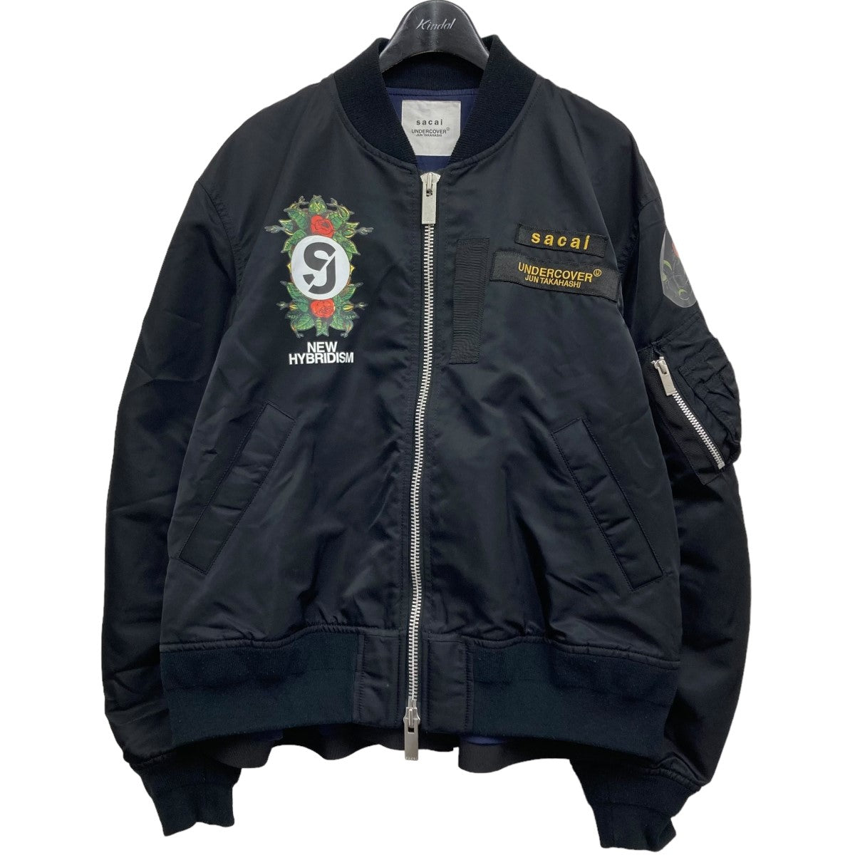 sacai×UNDERCOVER CUSTOMIZED MA-1 BLOUSON ジャケット 20-05385 ブラック サイズ  15｜【公式】カインドオルオンライン ブランド古着・中古通販【kindal】