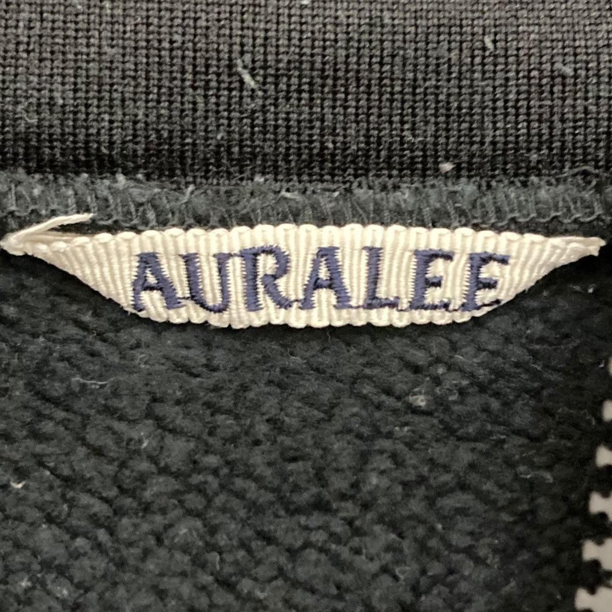 AURALEE(オーラリー) BAGGY POLYESTER SWEAT HALF ZIP P O ハーフジッププルオーバー A9AP02PU ブラック  サイズ 4｜【公式】カインドオルオンライン ブランド古着・中古通販【kindal】