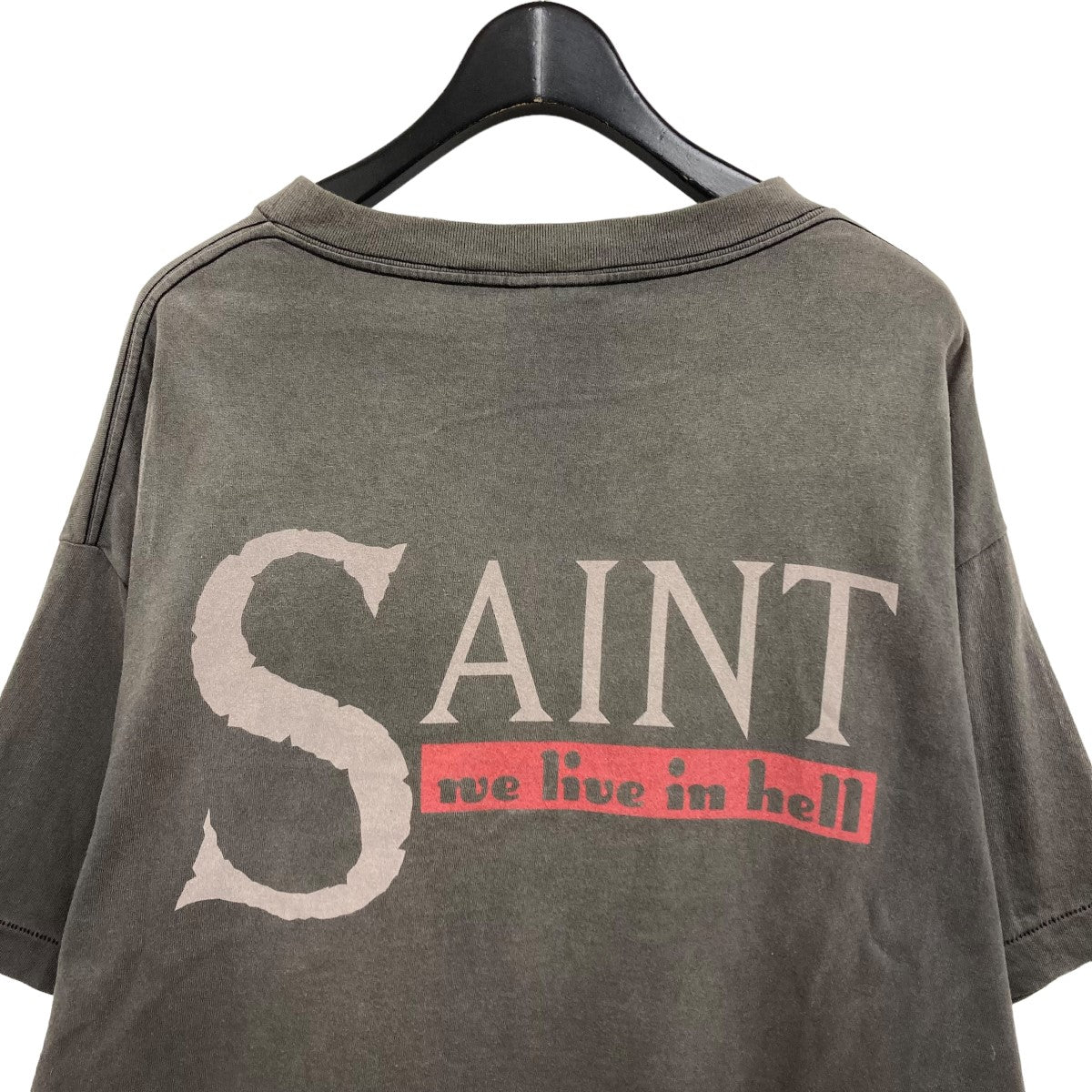 SAINT MICHAEL(セントマイケル) 2023SS WE LIVE HELL Tシャツ