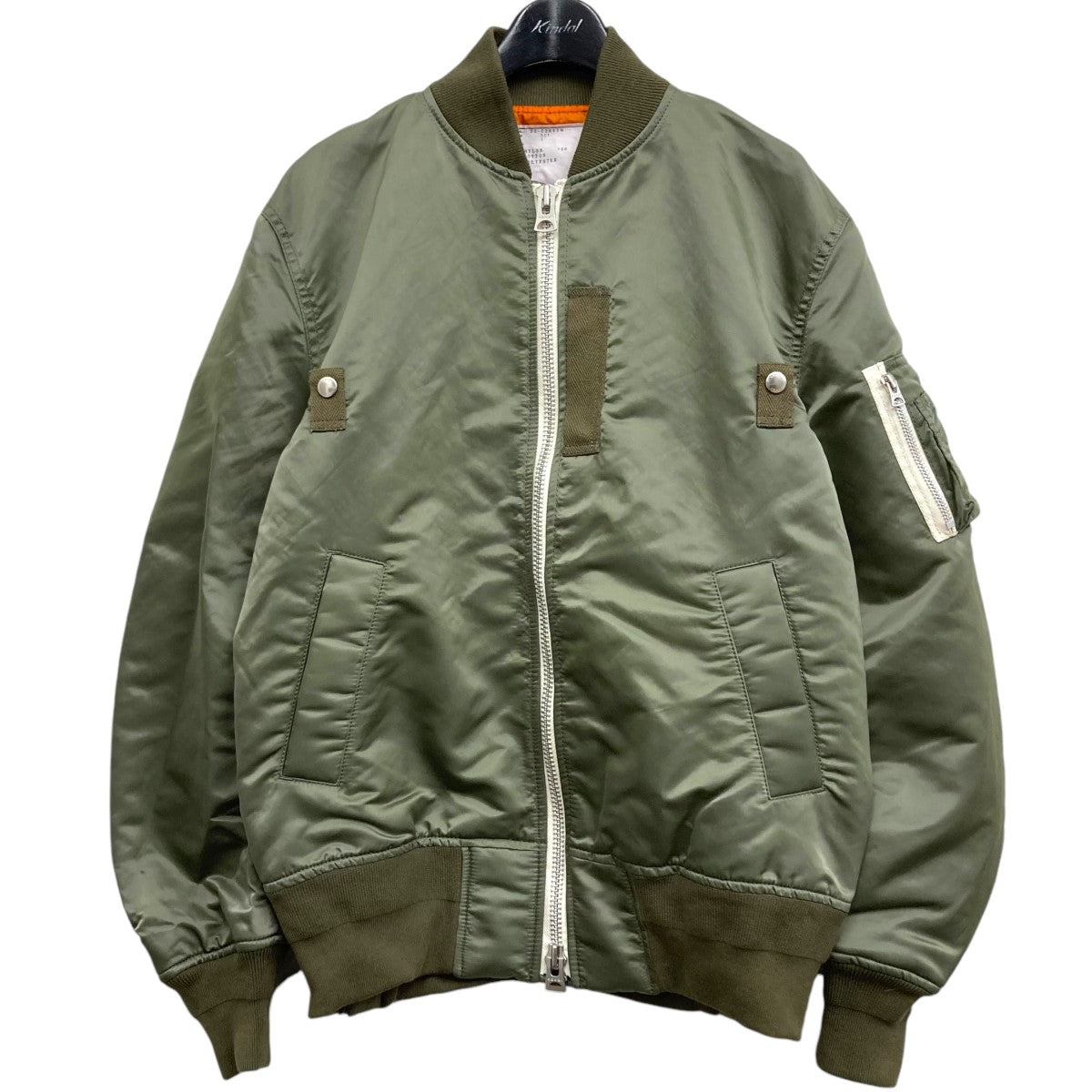 sacai×MADSAKI Nylon Twill Blouson MA-1 ブルゾン 22-02880M オリーブ サイズ 1｜【公式】カインドオルオンライン  ブランド古着・中古通販【kindal】