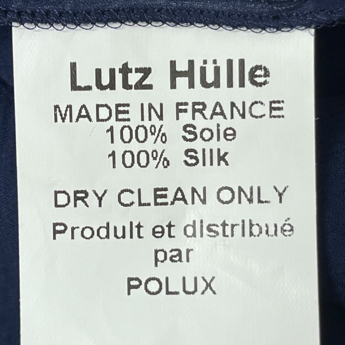 LUTZ HUELLE(ルッツヒュエル) シルクワンピース ネイビー サイズ -｜【公式】カインドオルオンライン ブランド古着・中古通販【kindal】