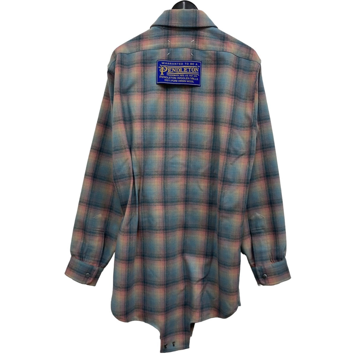 Maison Margiela×PENDLETON チェックシャツ S67FP0028 ブルー×ピンク 