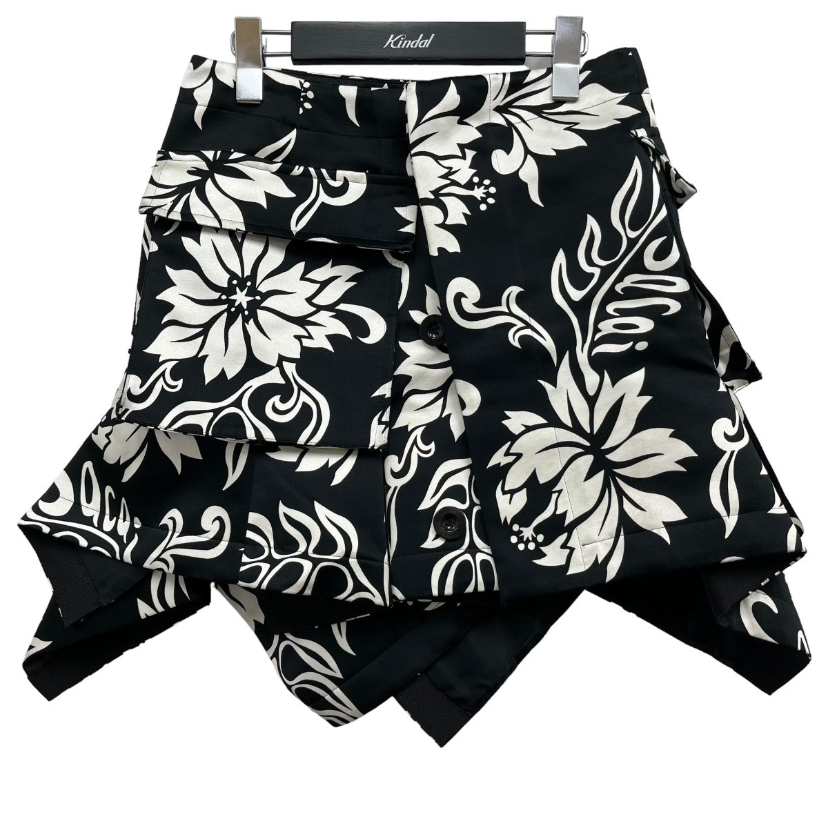 sacai(サカイ) 2024SS Floral Print Skirt フローラルプリントスカート 24-07052 ホワイト サイズ  1｜【公式】カインドオルオンライン ブランド古着・中古通販【kindal】