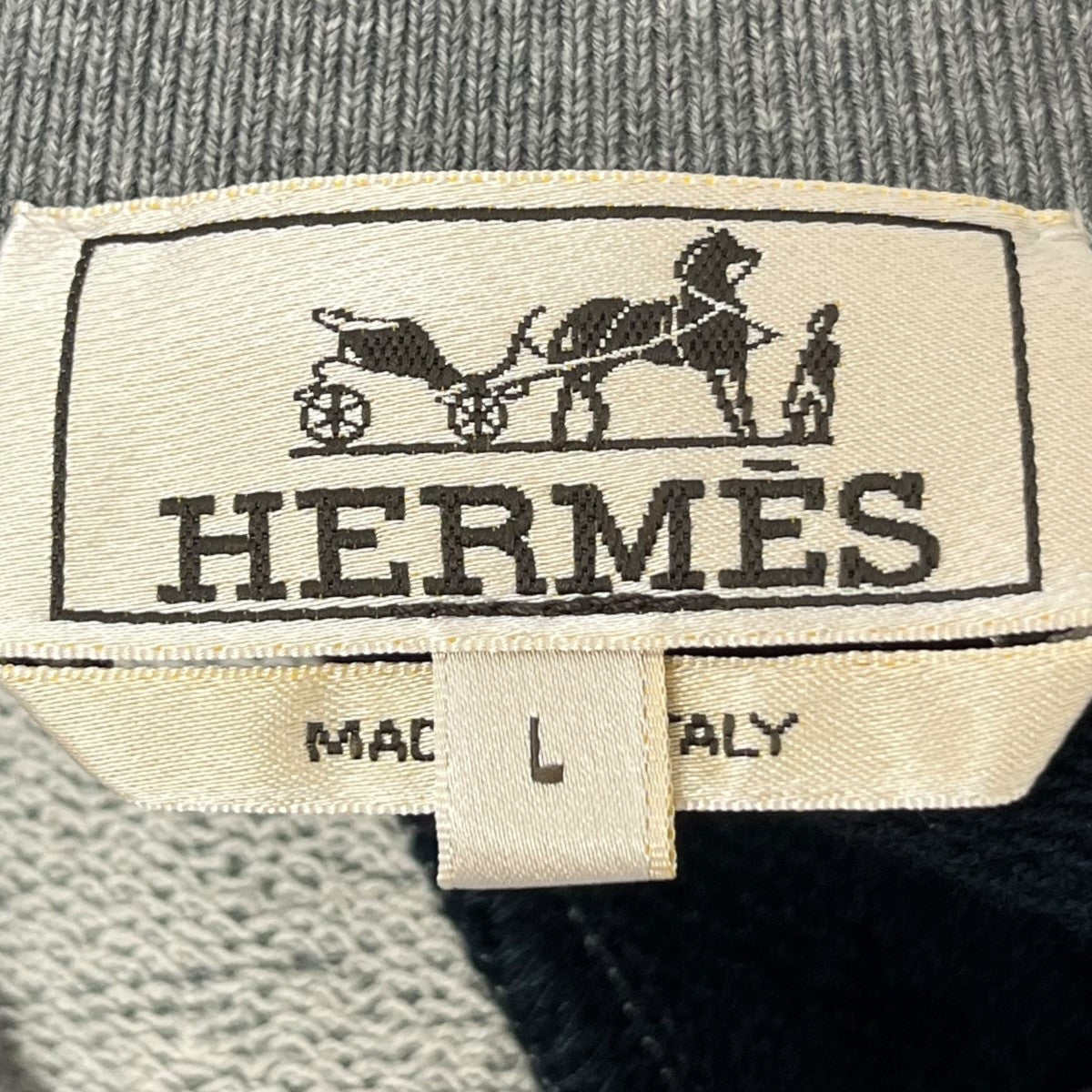 HERMES(エルメス) テディジャケット ネイビー×グレー サイズ L｜【公式】カインドオルオンライン ブランド古着・中古通販【kindal】