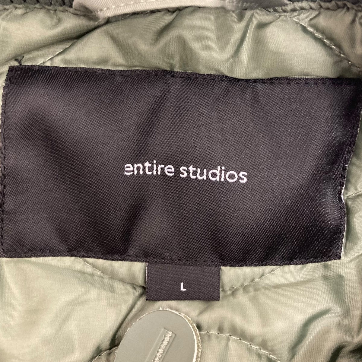 ENTIRE STUDIOS(エンタイアスタジオ) ボンバージャケット カーキ