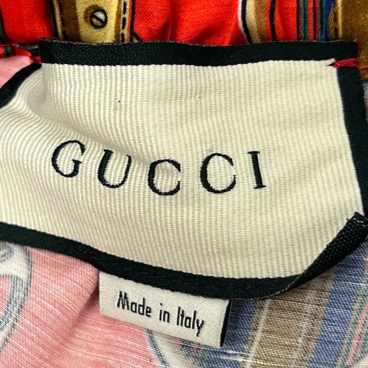 GUCCI(グッチ) インターロッキングGスカーフ柄パンツ 576547 アイボリー サイズ 32｜【公式】カインドオルオンライン  ブランド古着・中古通販【kindal】