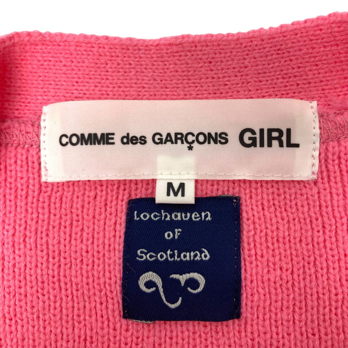 COMME des GARCONS GIRL(コムデギャルソンガール) ニットカーディガン ピンク サイズ M｜【公式】カインドオルオンライン  ブランド古着・中古通販【kindal】