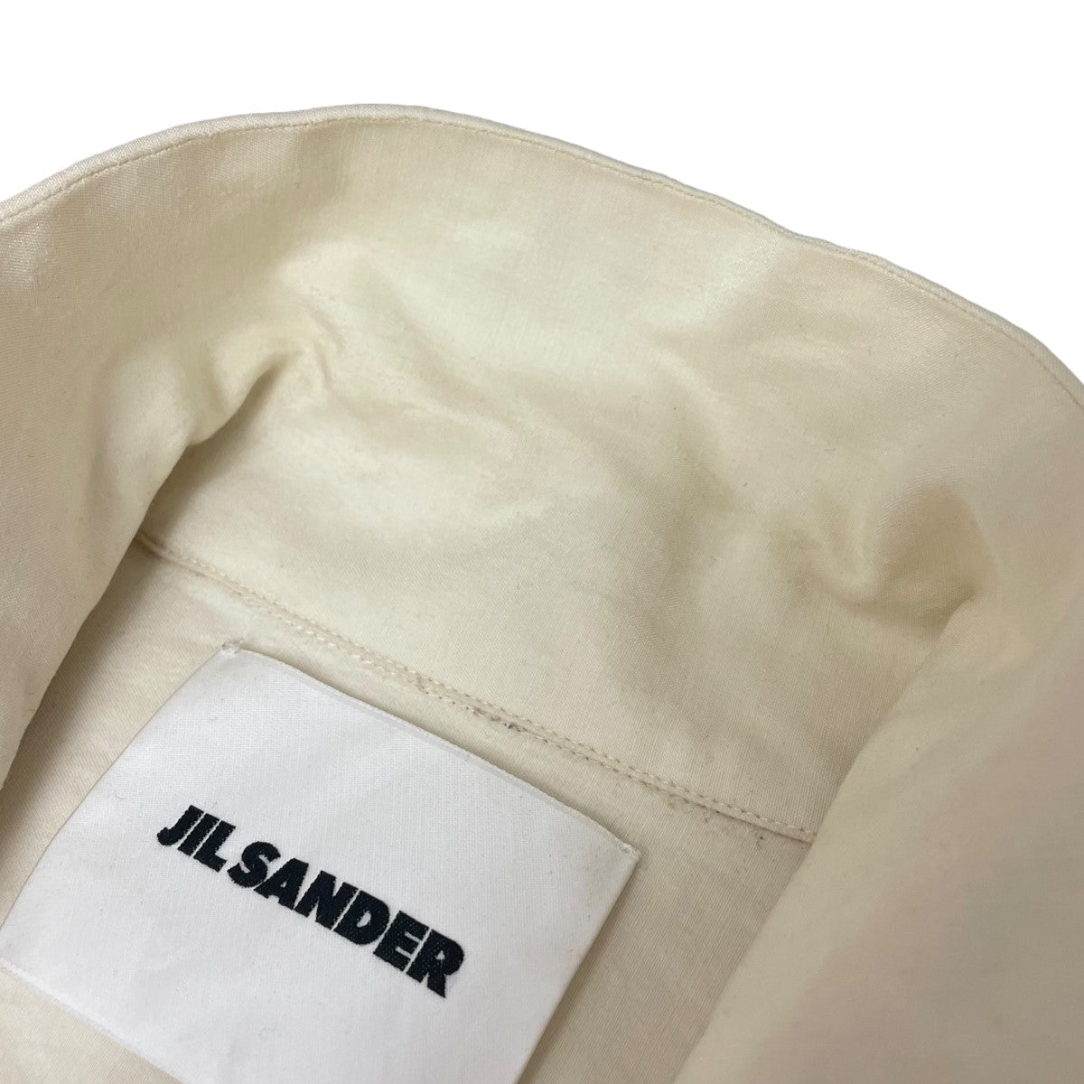 JIL SANDER(ジルサンダー) 20AW ウール＆シルクシャツ JSMR741534 アイボリー サイズ 40｜【公式】カインドオルオンライン  ブランド古着・中古通販【kindal】