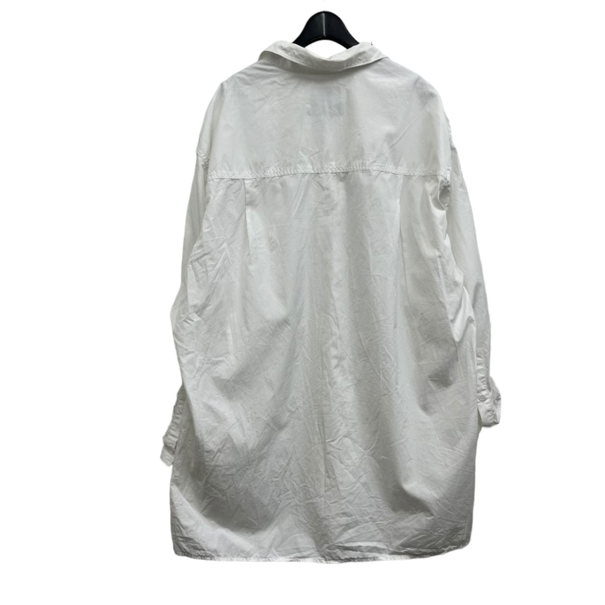 極美品 21SS⭐️ヨウジヤマモトプールオム ロングシャツ アシンメトリー 白 YohjiYamamoto pour homme(ヨウジヤマモトプールオム) ロング