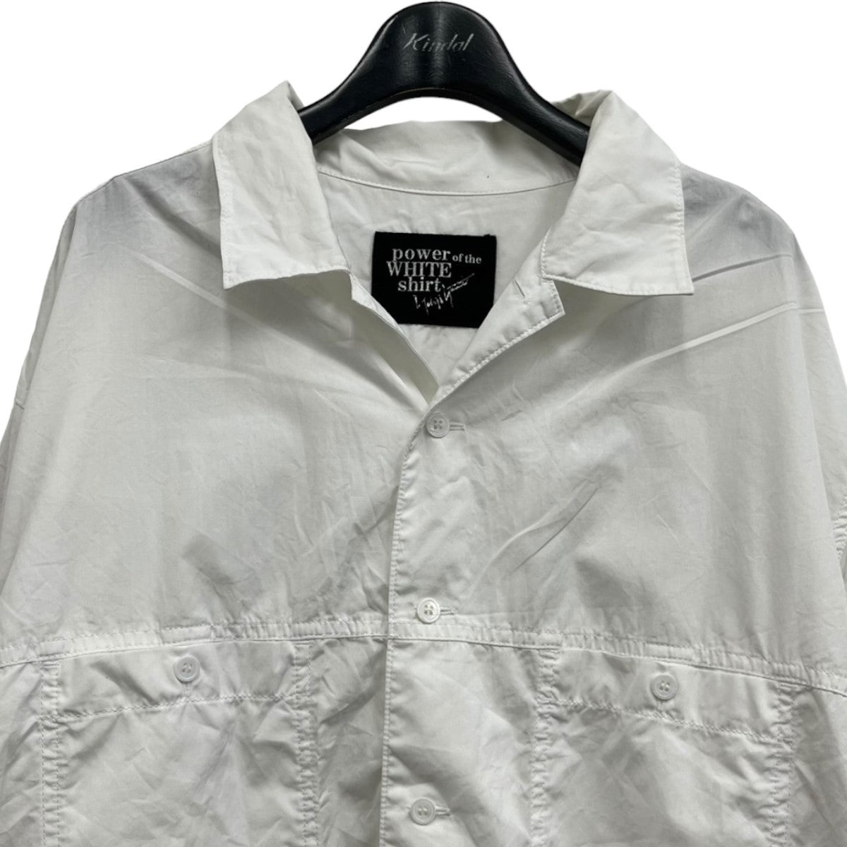 極美品 21SS⭐️ヨウジヤマモトプールオム ロングシャツ アシンメトリー 白 YohjiYamamoto pour homme(ヨウジヤマモトプールオム) ロング
