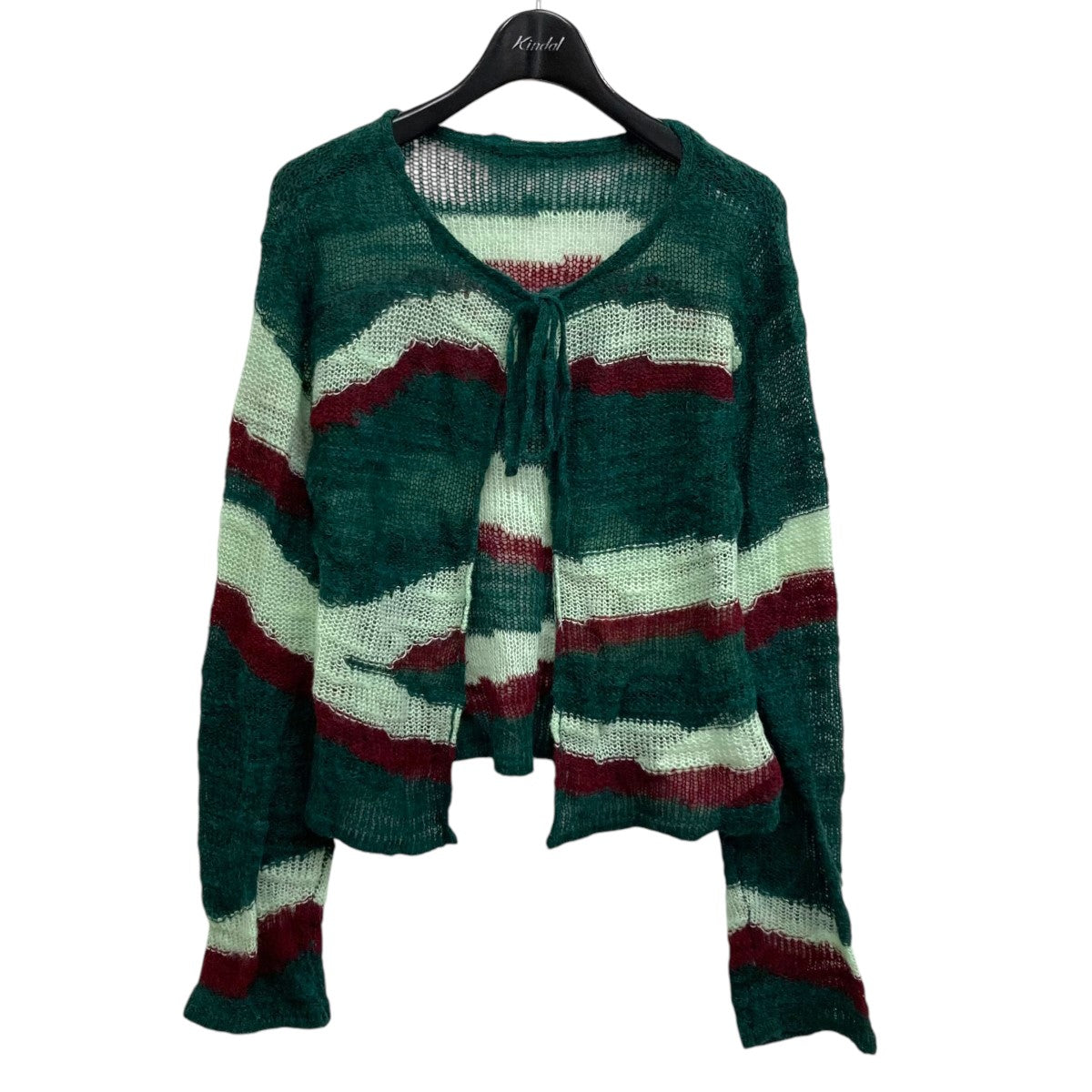 24SS wave knit cardigan ニットカーディガン