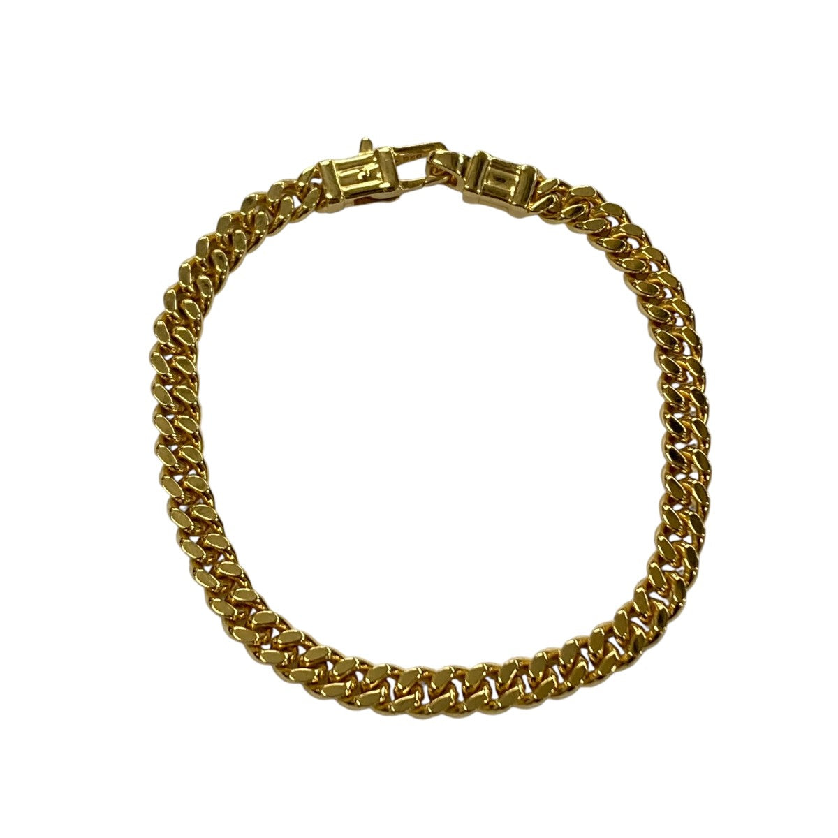 Curb Bracelet L Goldチェーンブレスレット